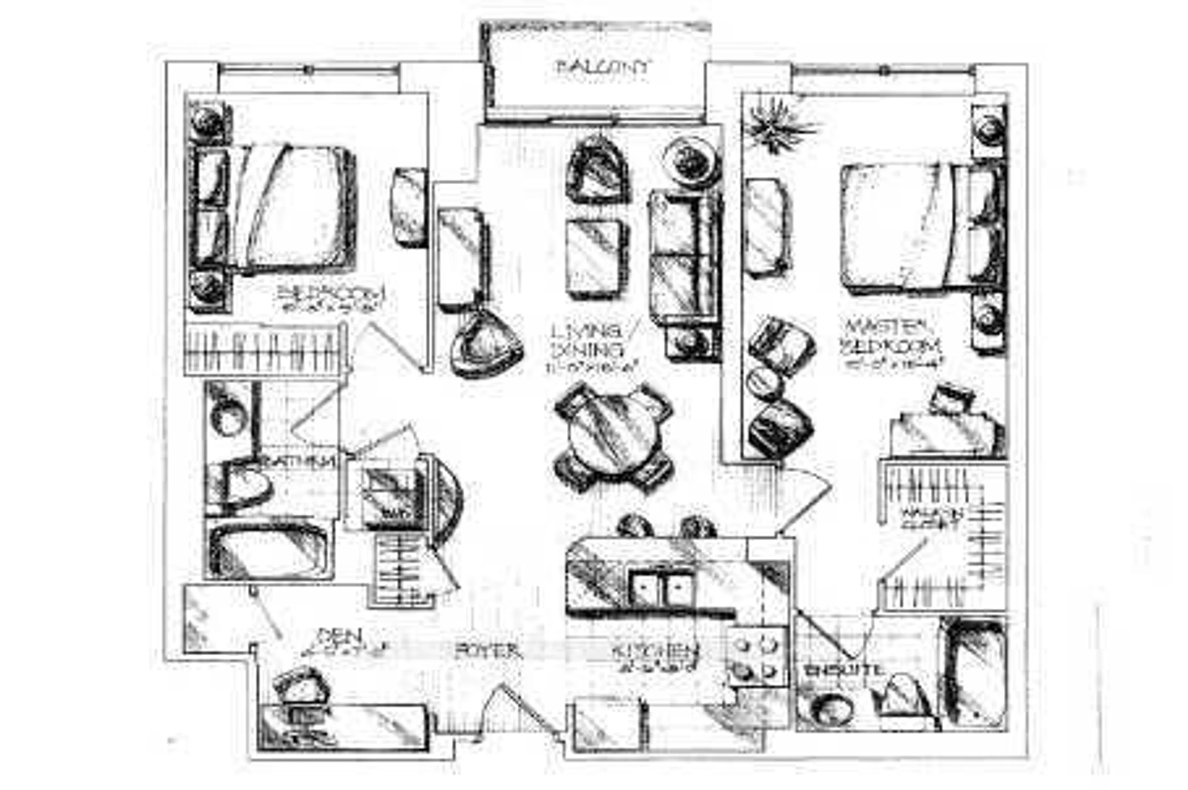 Floor plan for 1403 Royal York Rd #810, Toronto Ontario M9P 0A1