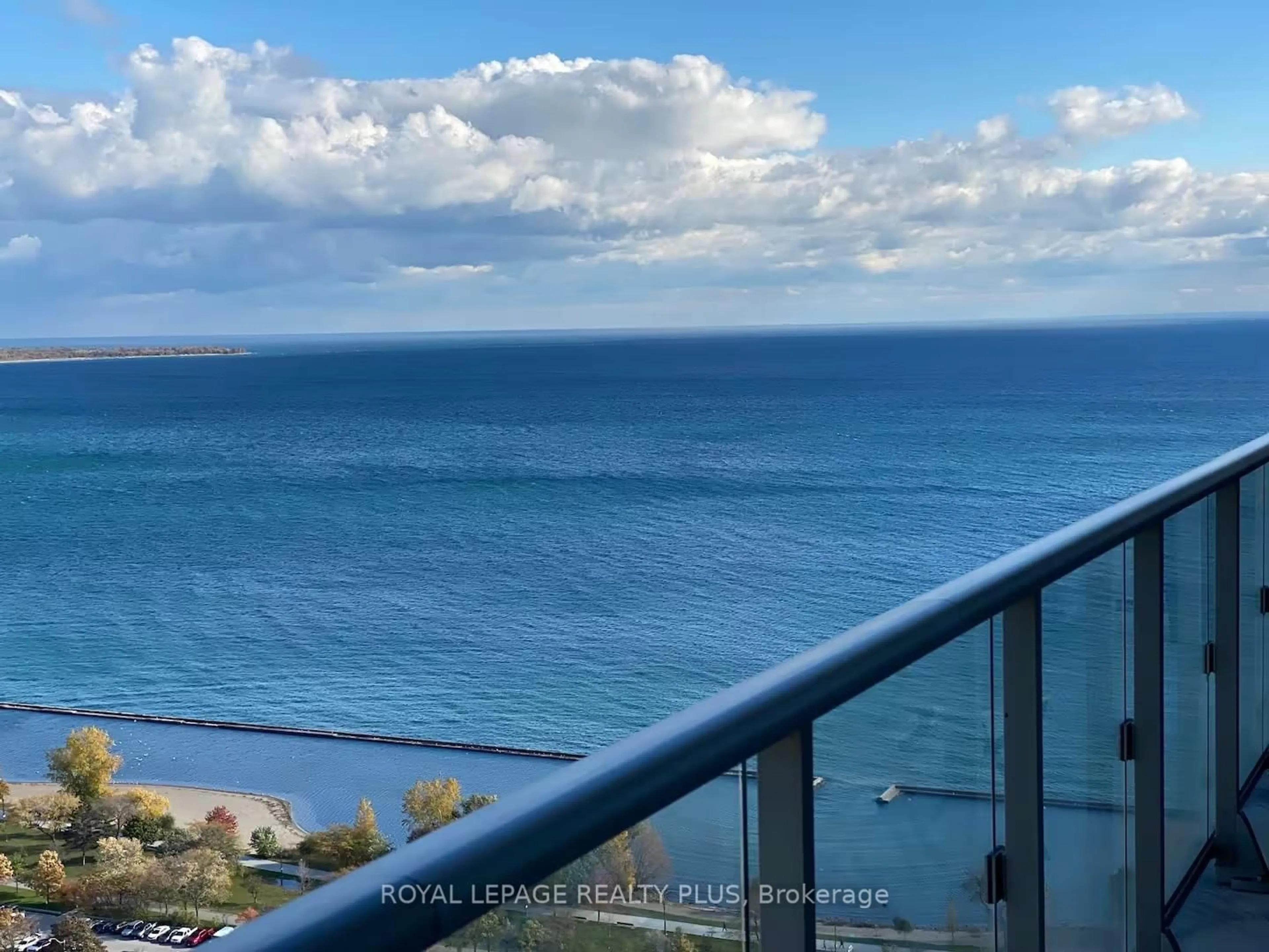 Balcony in the apartment, water/lake/river/ocean view for 105 The Queensway Ave #3415, Toronto Ontario M6S 5B5