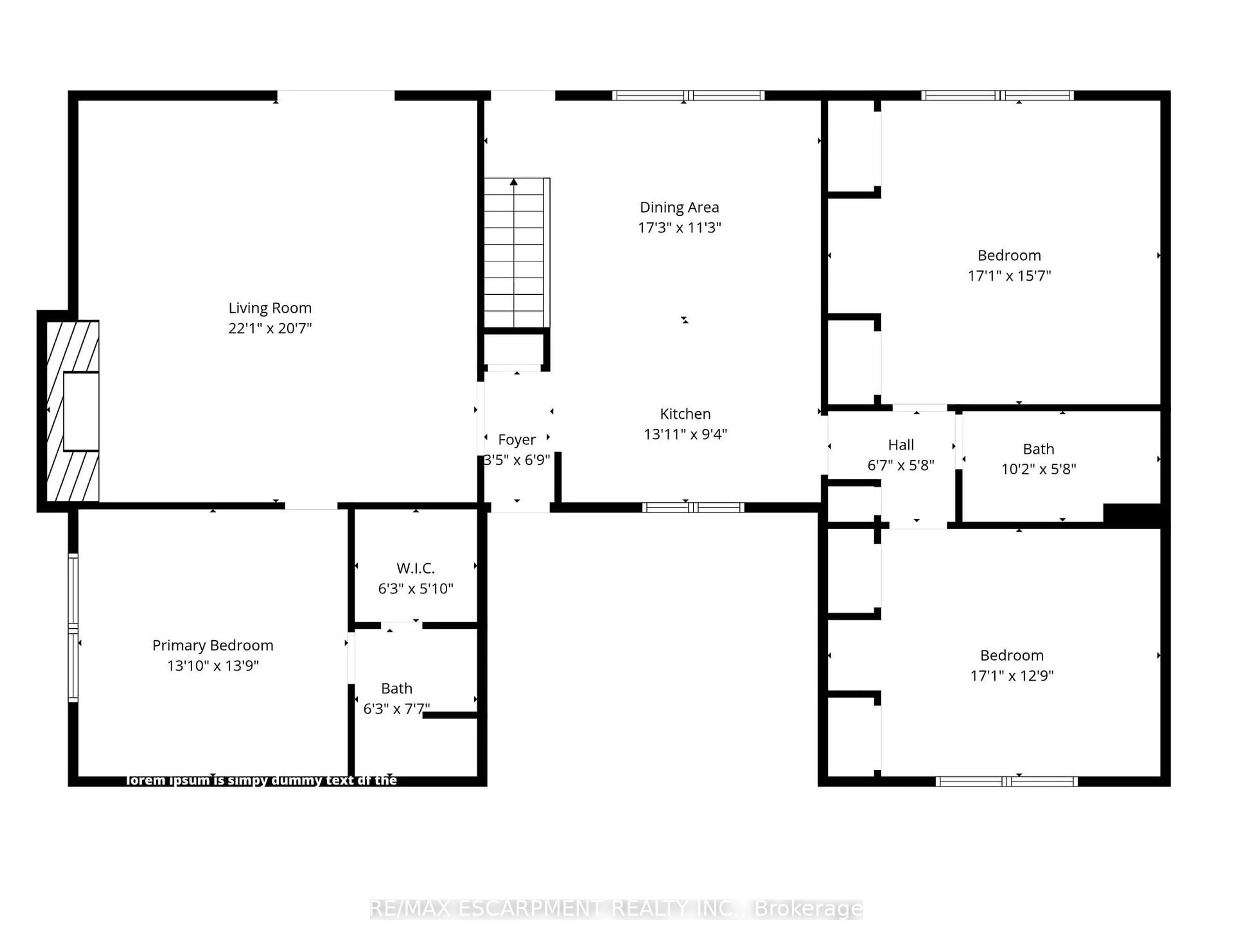 Floor plan for 2179 Britannia Rd, Burlington Ontario L7P 0E8