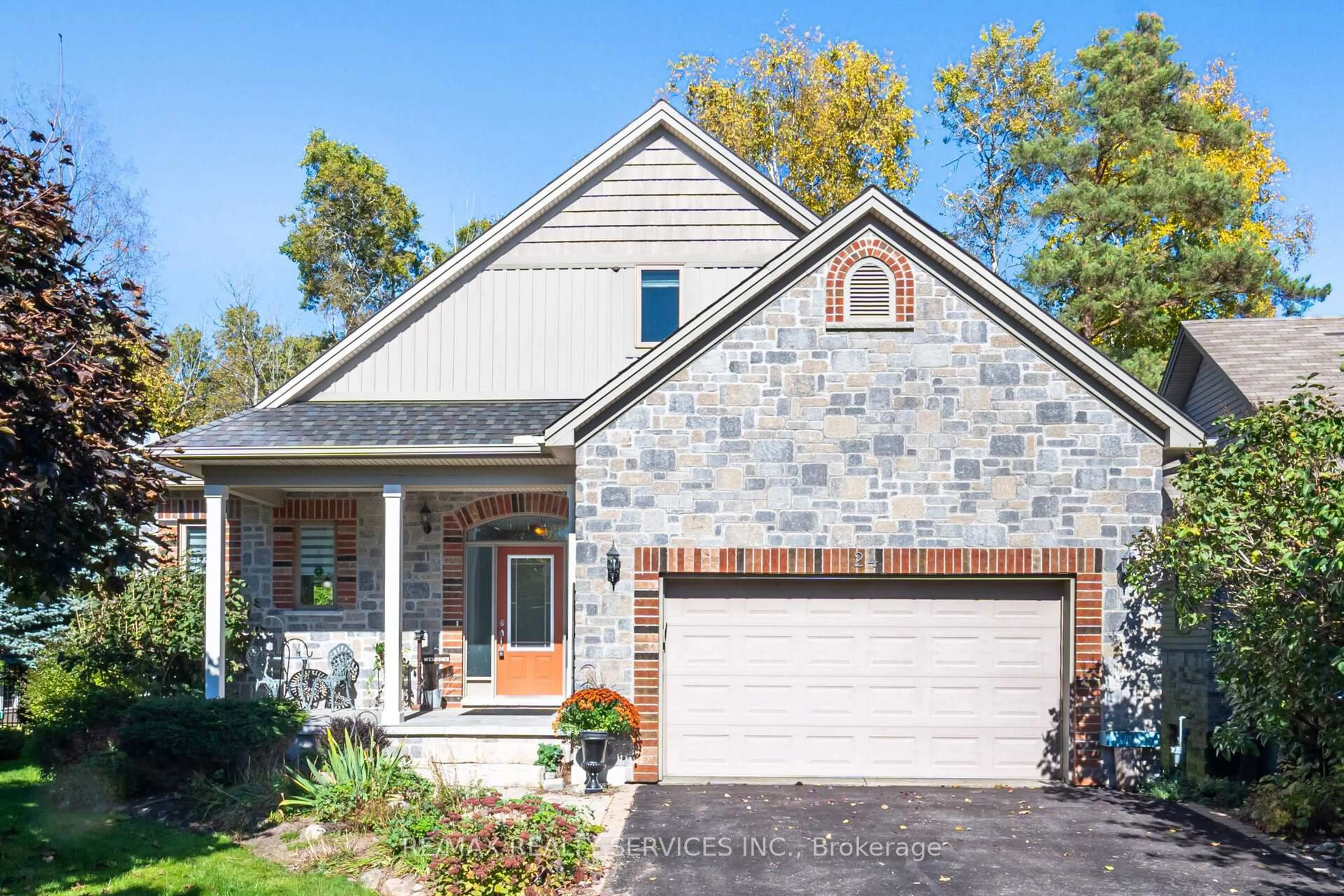 Home with brick exterior material, street for 24 Putney Rd, Caledon Ontario L7C 1R4
