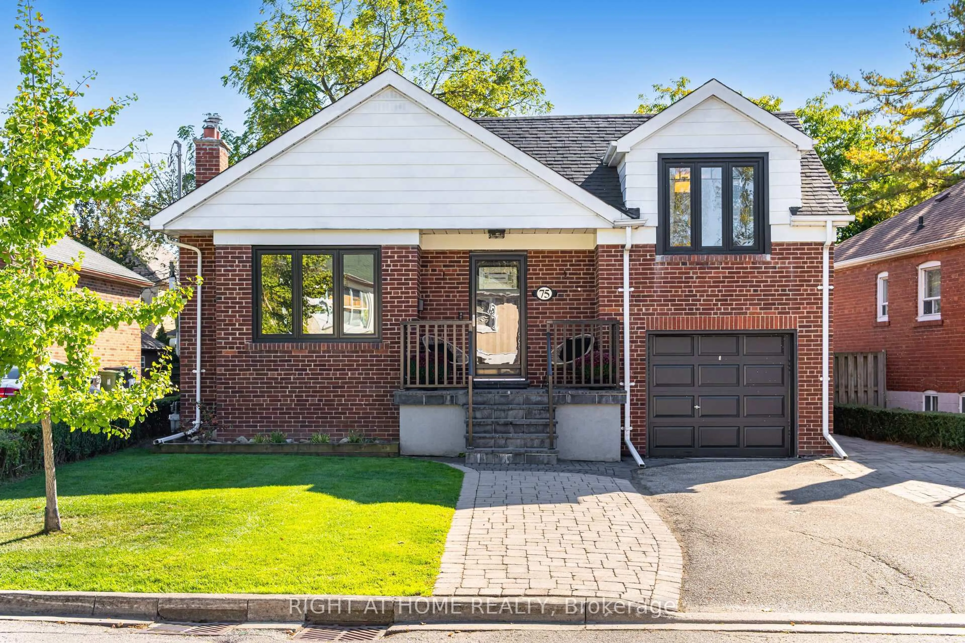 Home with brick exterior material, street for 75 Emerald Cres, Toronto Ontario M8V 2B5