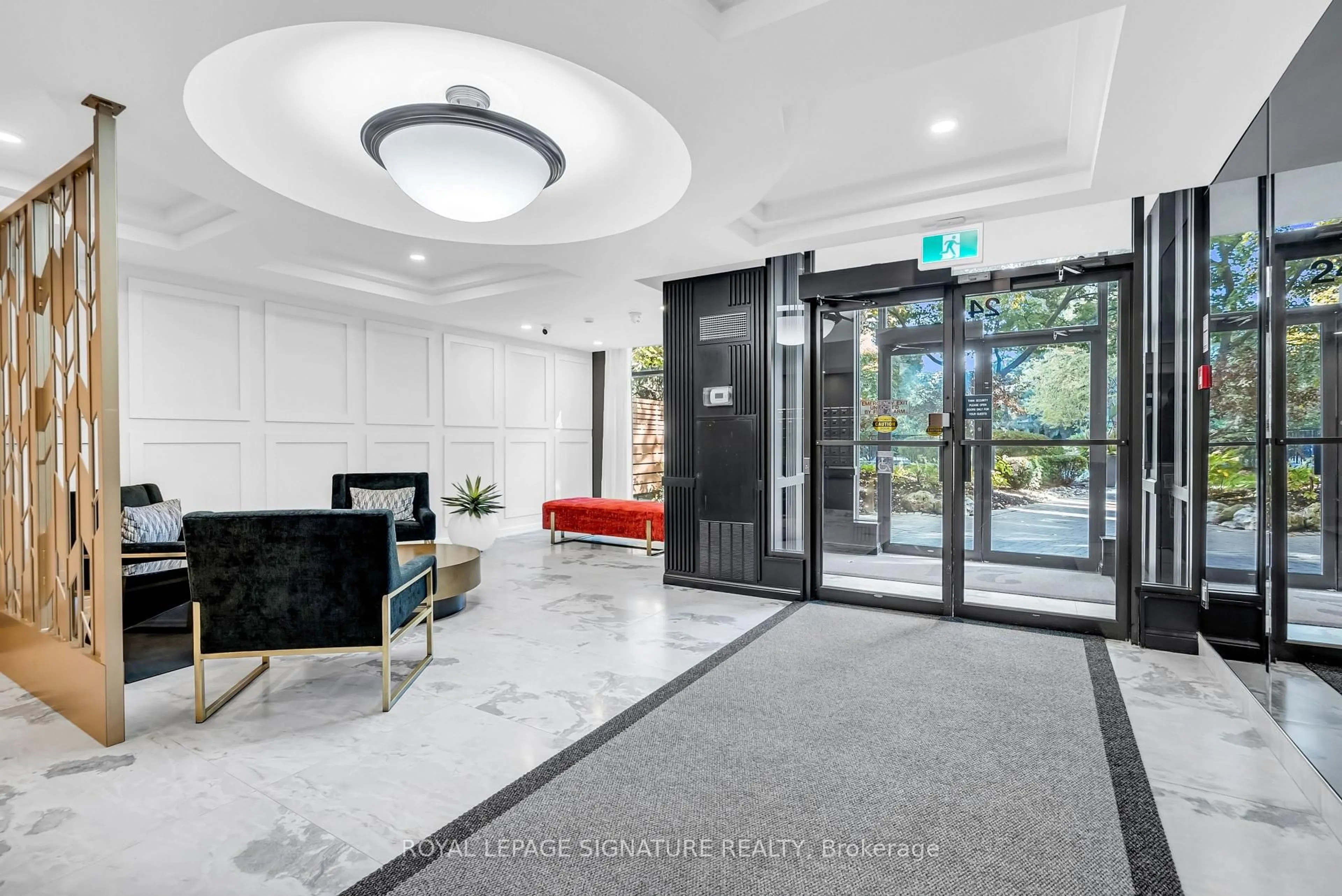Indoor foyer for 24 Southport St #155, Toronto Ontario M6S 4Z1