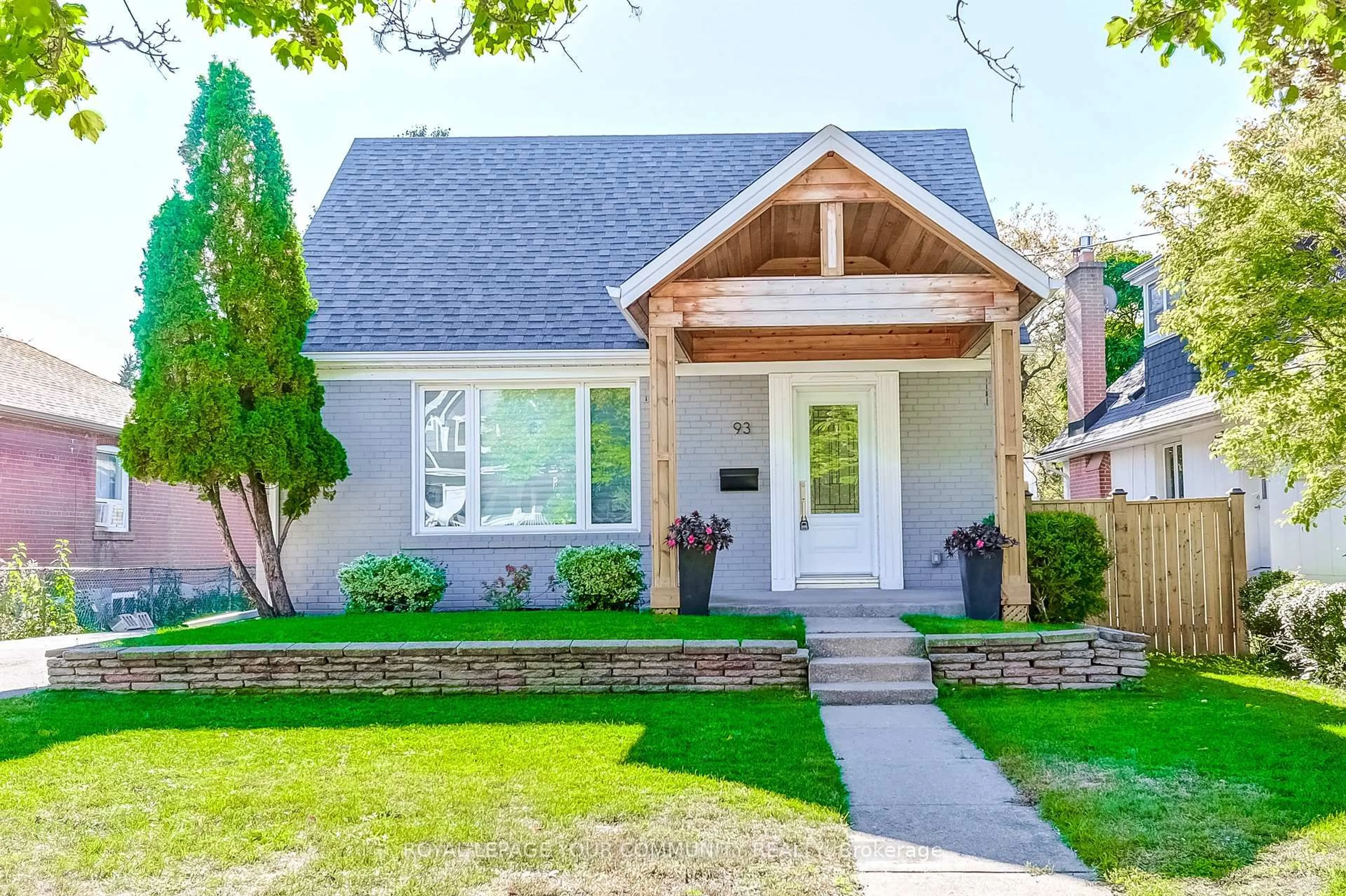 Home with vinyl exterior material, street for 93 Gair Dr, Toronto Ontario M8W 4P9