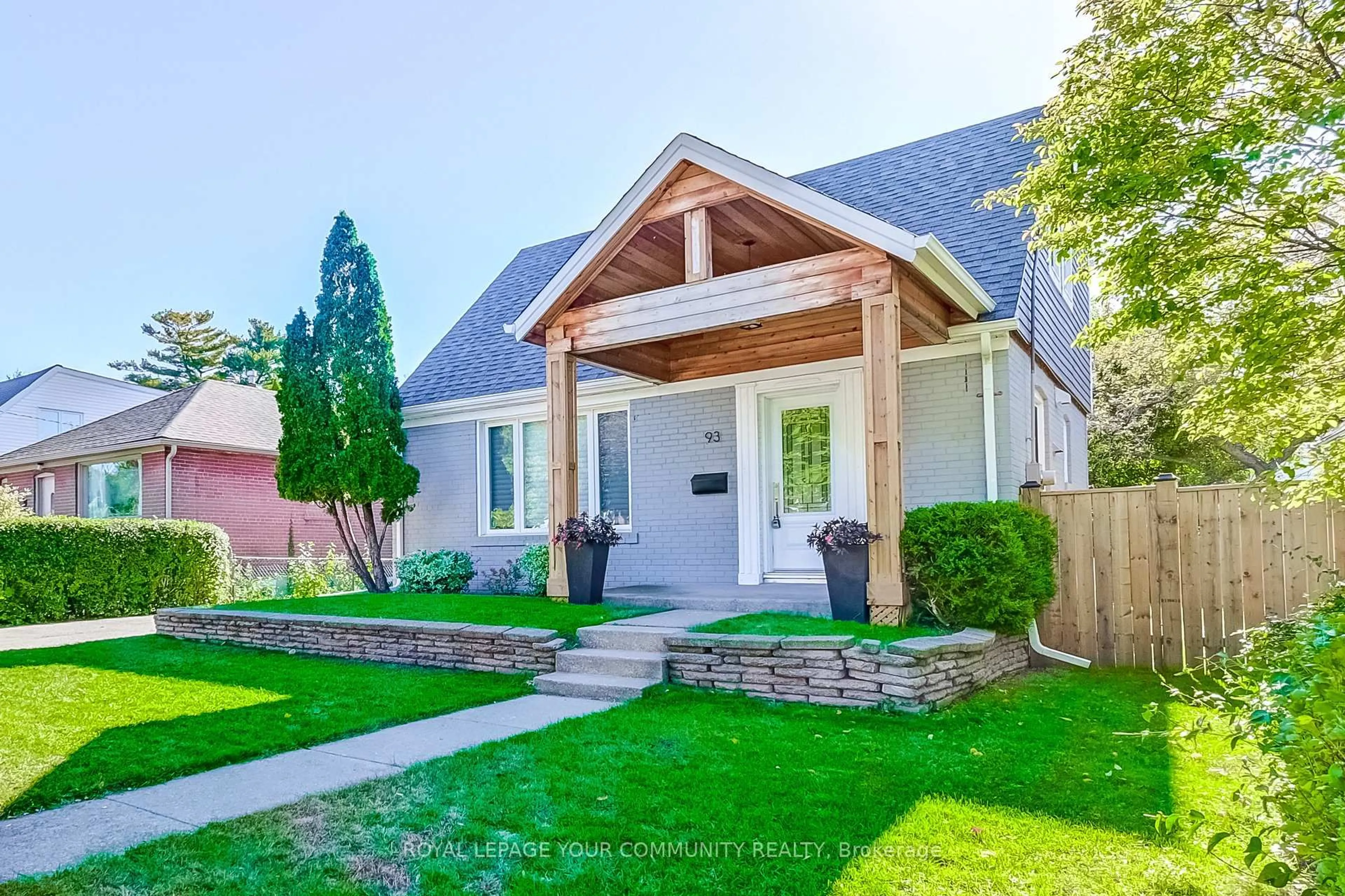 Home with brick exterior material, street for 93 Gair Dr, Toronto Ontario M8W 4P9
