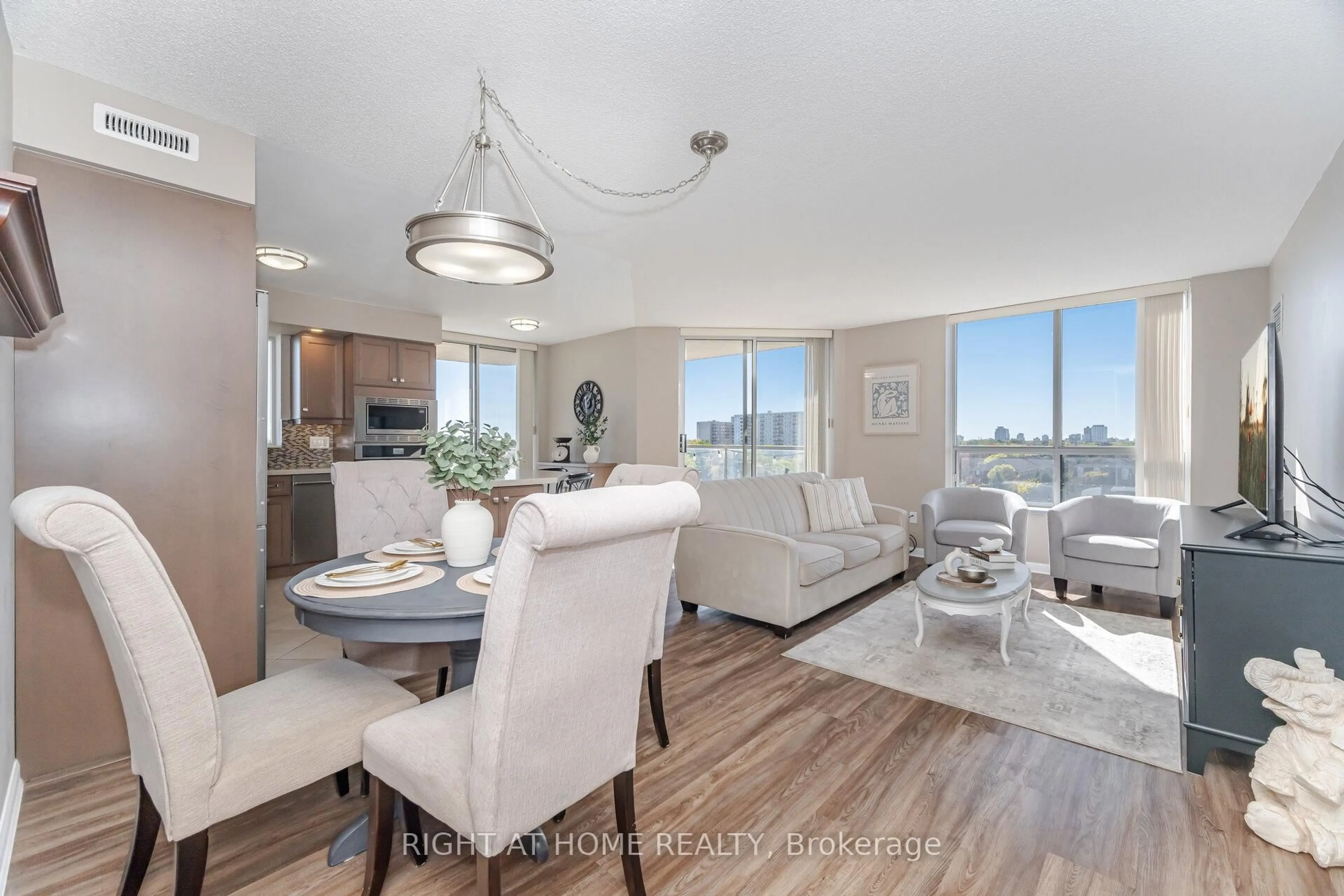 Living room with furniture, unknown for 1140 Parkwest Pl #605, Mississauga Ontario L5E 3K9