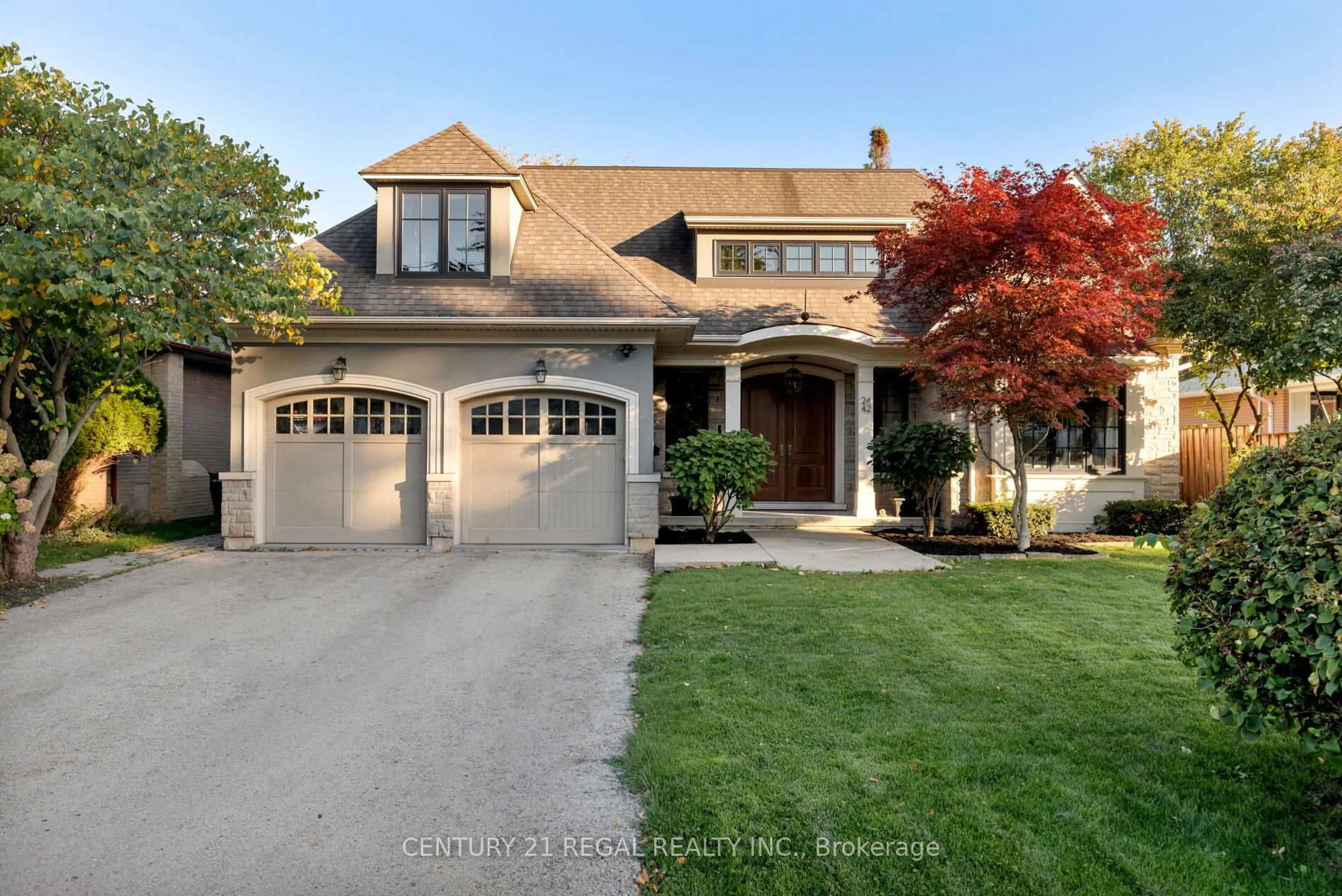 Home with brick exterior material, street for 2442 Meadowood Cres, Oakville Ontario L6L 1V6