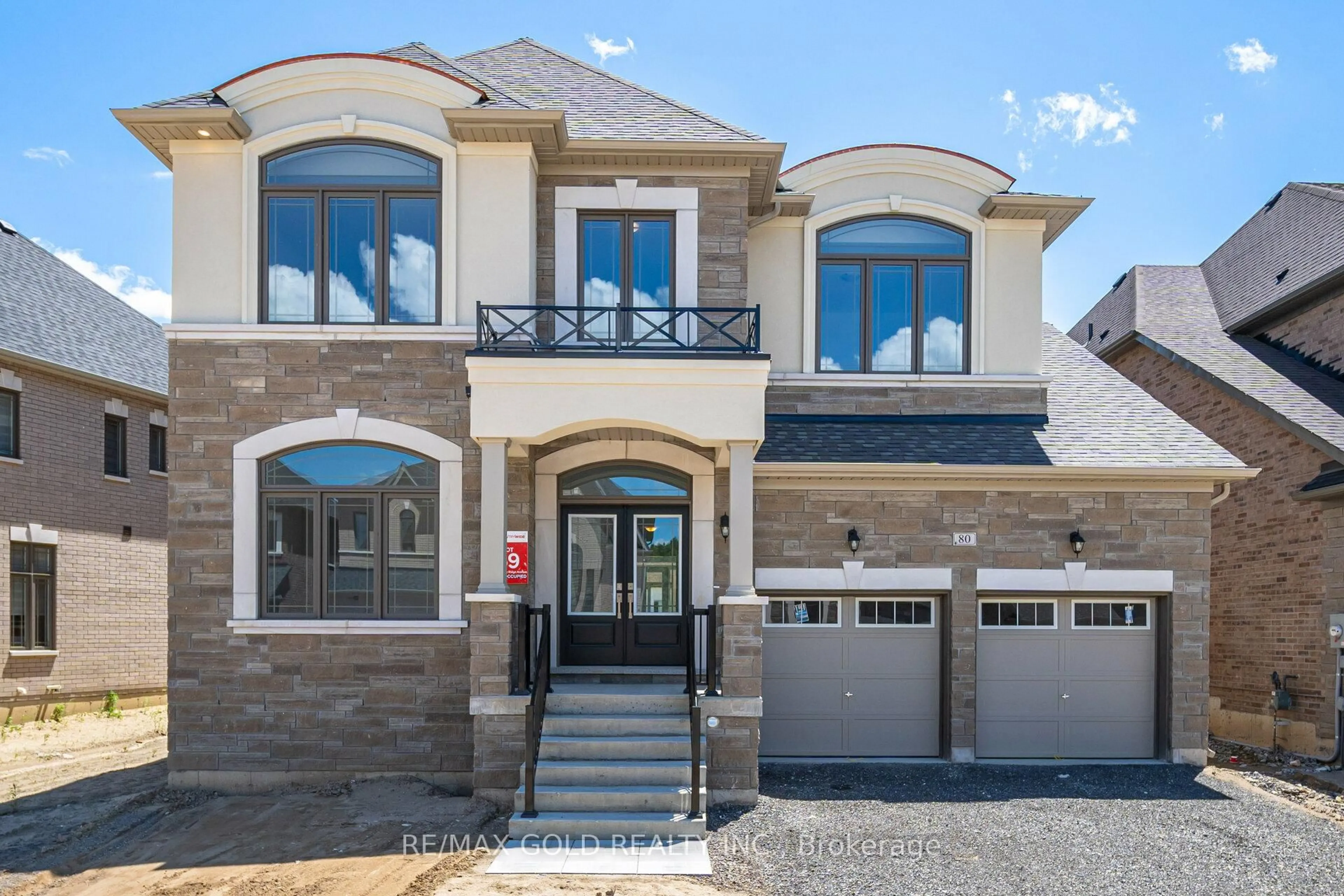 Home with brick exterior material, street for 80 Raspberry Ridge Ave, Caledon Ontario L7C 4N2