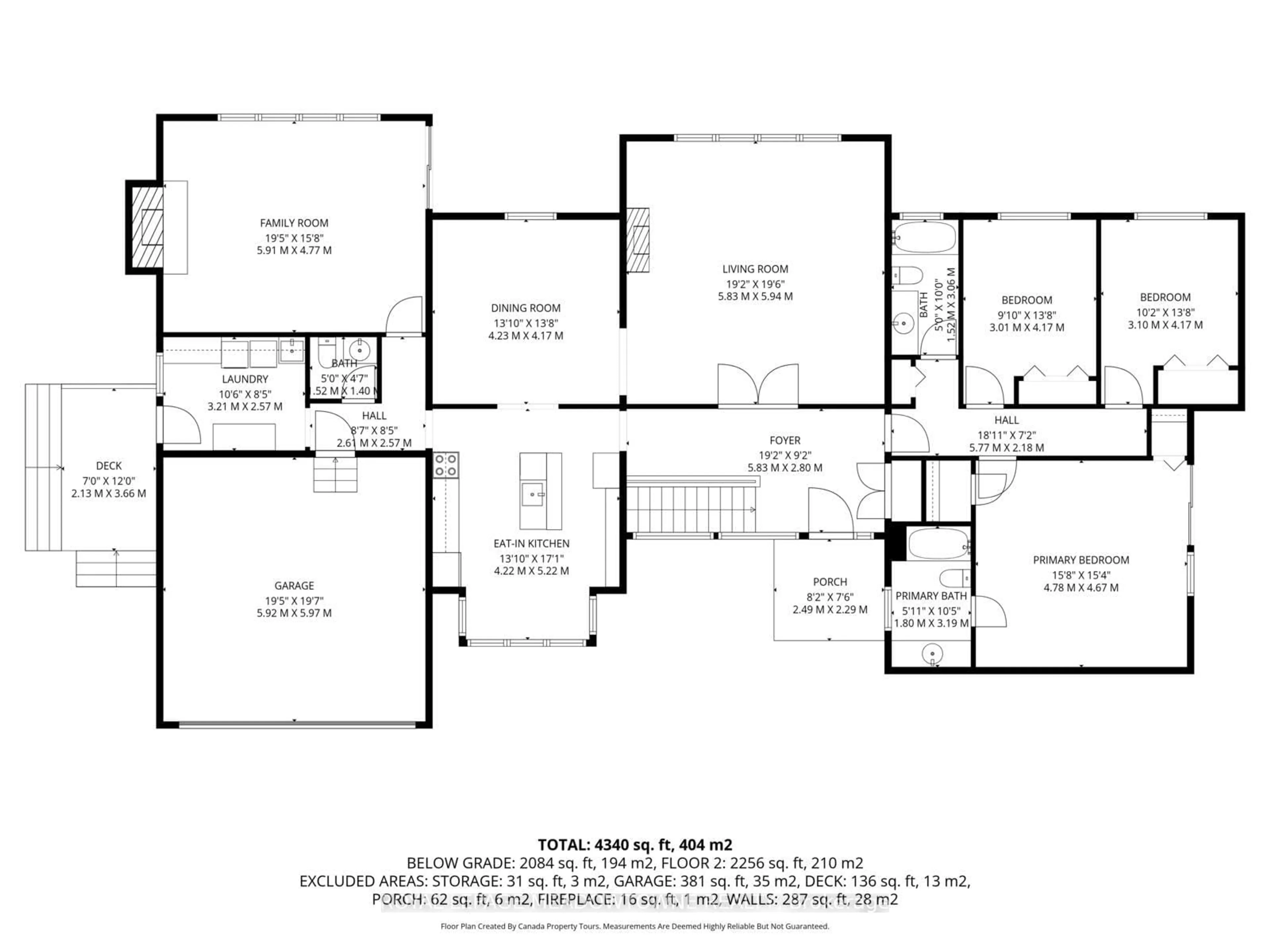 Floor plan for 16 Worden View, Halton Hills Ontario L7J 2L8