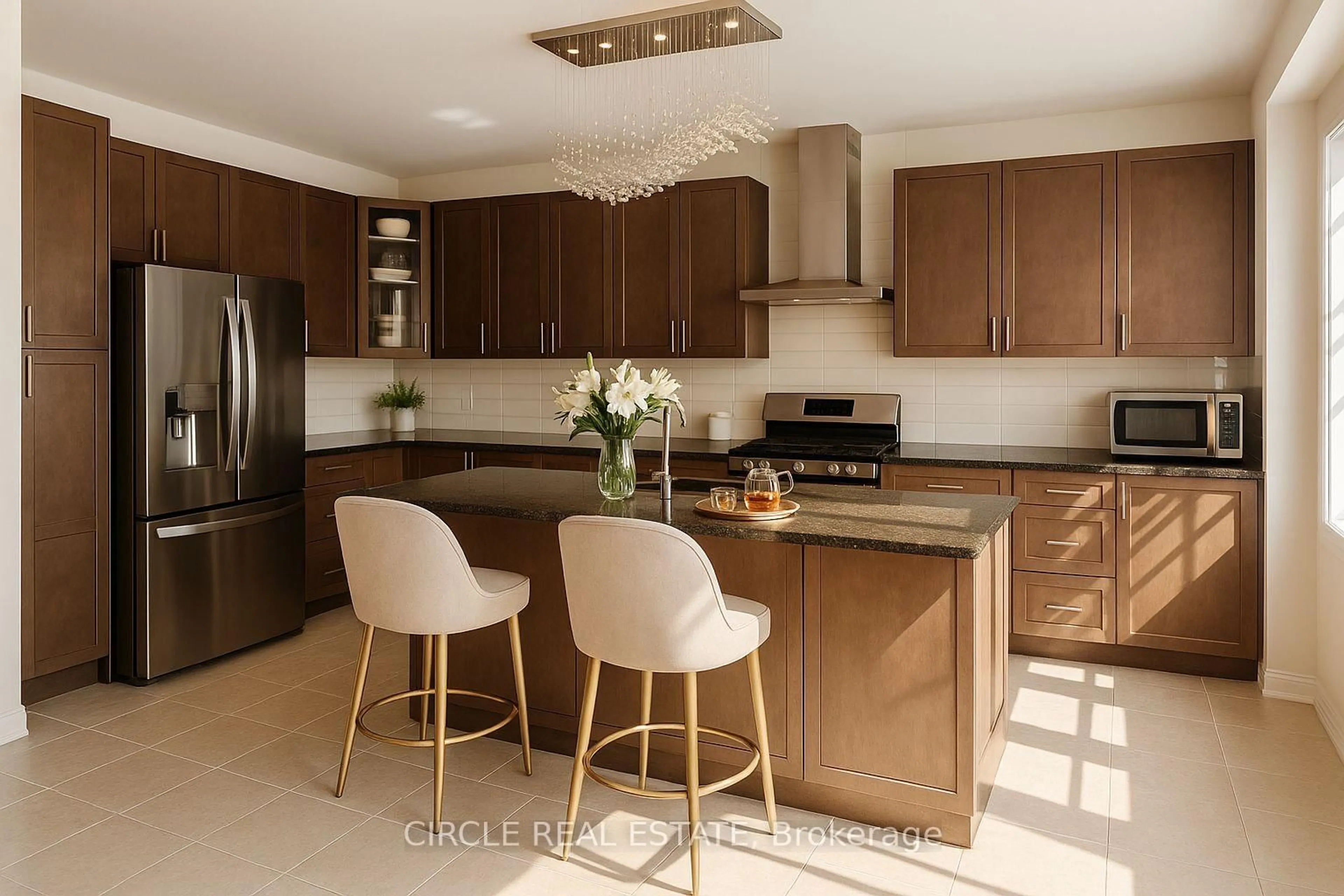 Contemporary kitchen, ceramic/tile floor for 99 Parity Rd, Brampton Ontario L6X 5S7