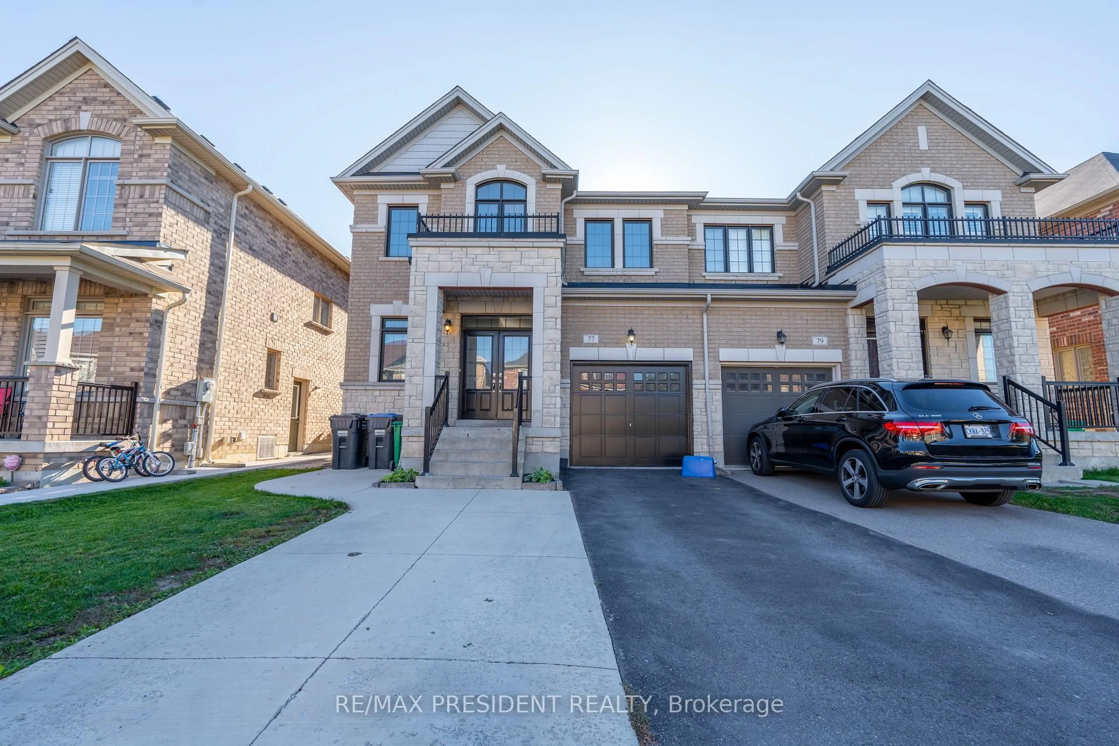 Home with brick exterior material, street for 77 Zelda Rd, Brampton Ontario L6R 3V3