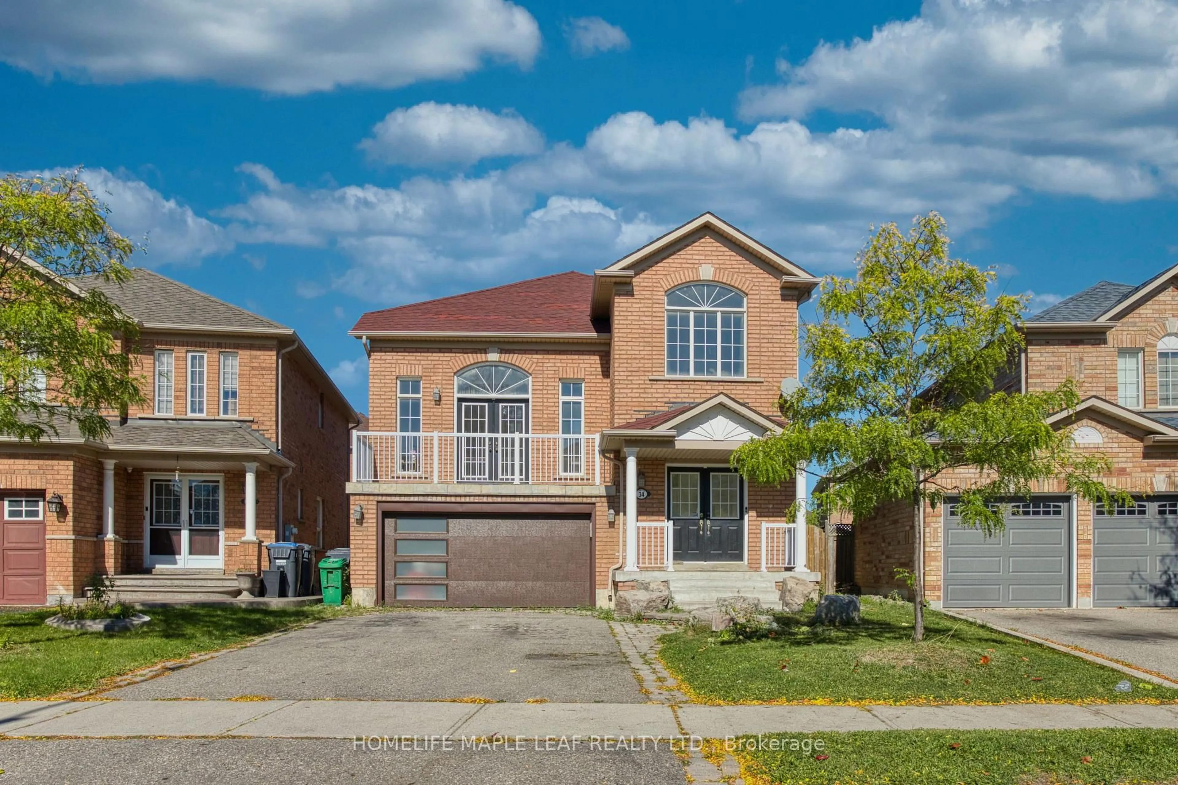 Home with brick exterior material, street for 34 Lormel Gate, Brampton Ontario L7A 2K5