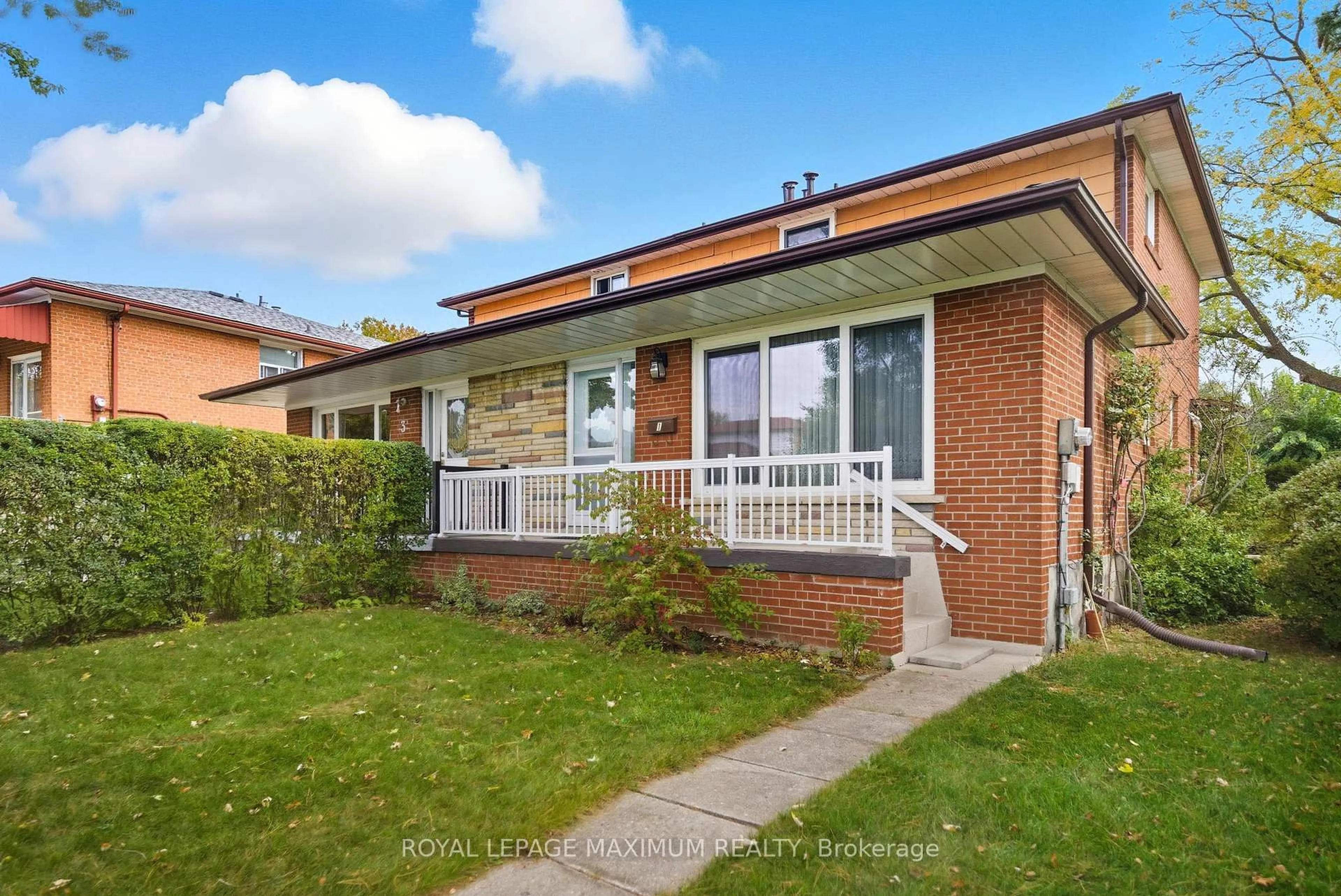 Home with brick exterior material, street for 1 Riverton Dr, Toronto Ontario M9L 2N8