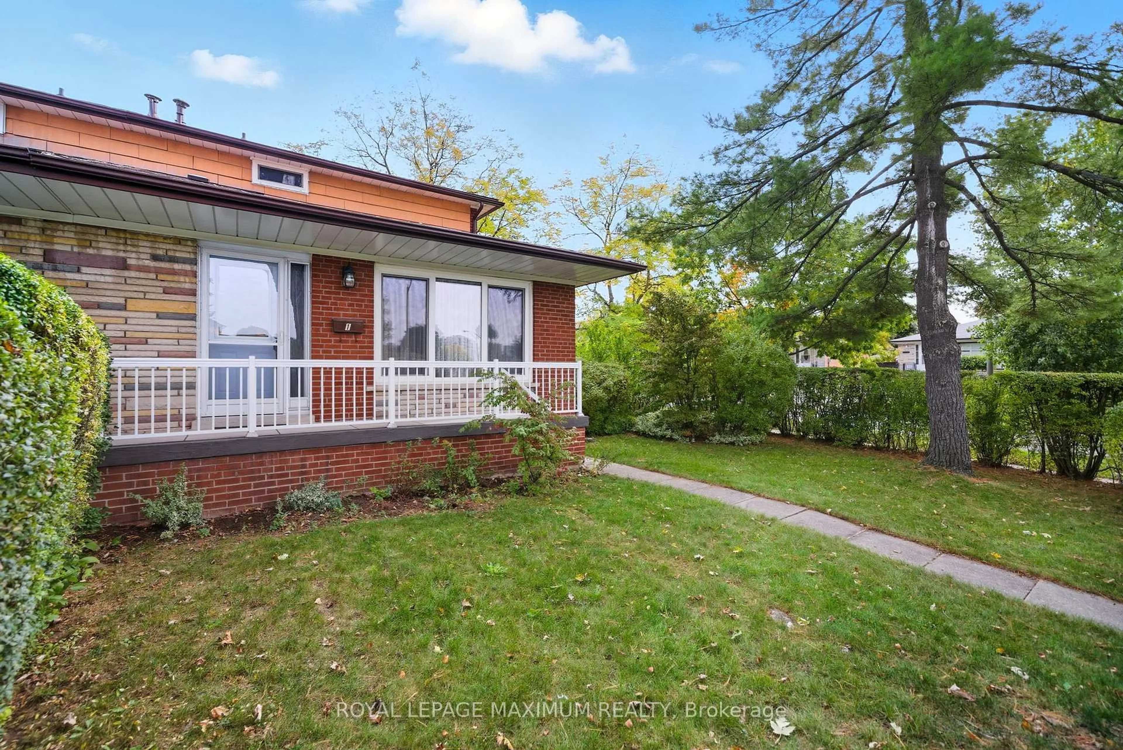 Home with brick exterior material, street for 1 Riverton Dr, Toronto Ontario M9L 2N8
