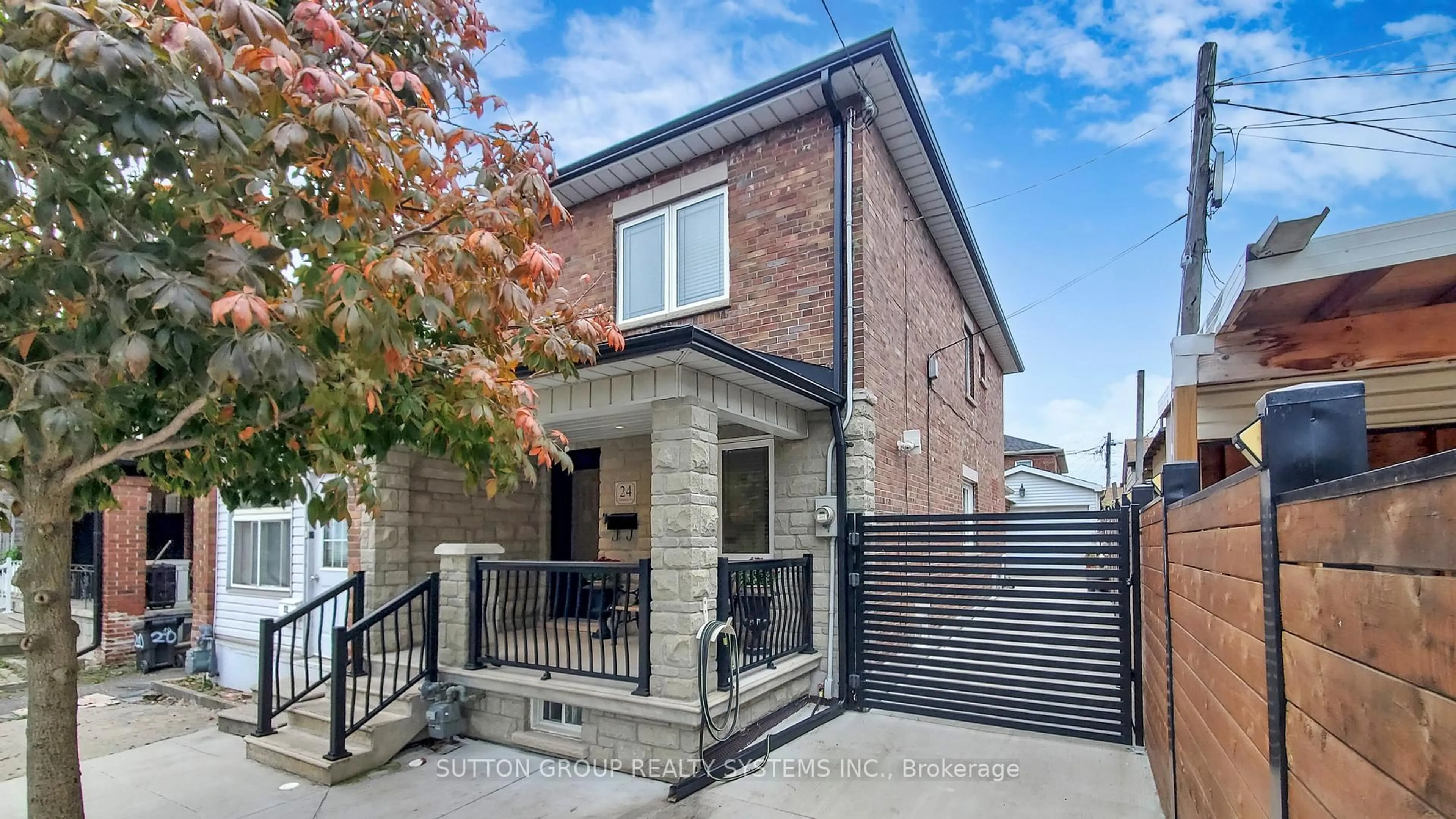 Home with brick exterior material, street for 24 Chambers Ave, Toronto Ontario M6N 3L9