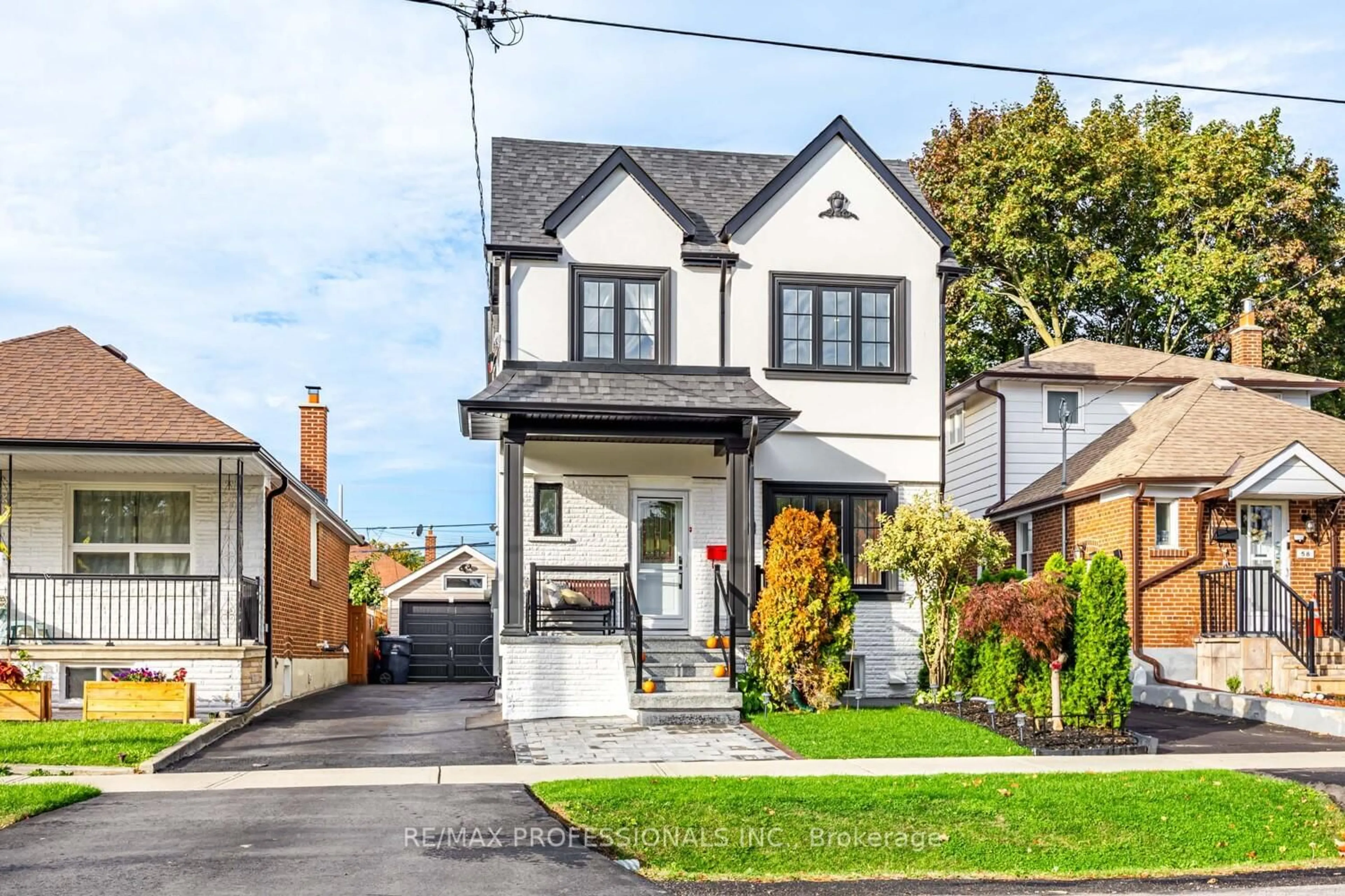 Home with brick exterior material, street for 56 Parker Ave, Toronto Ontario M8Z 4L8