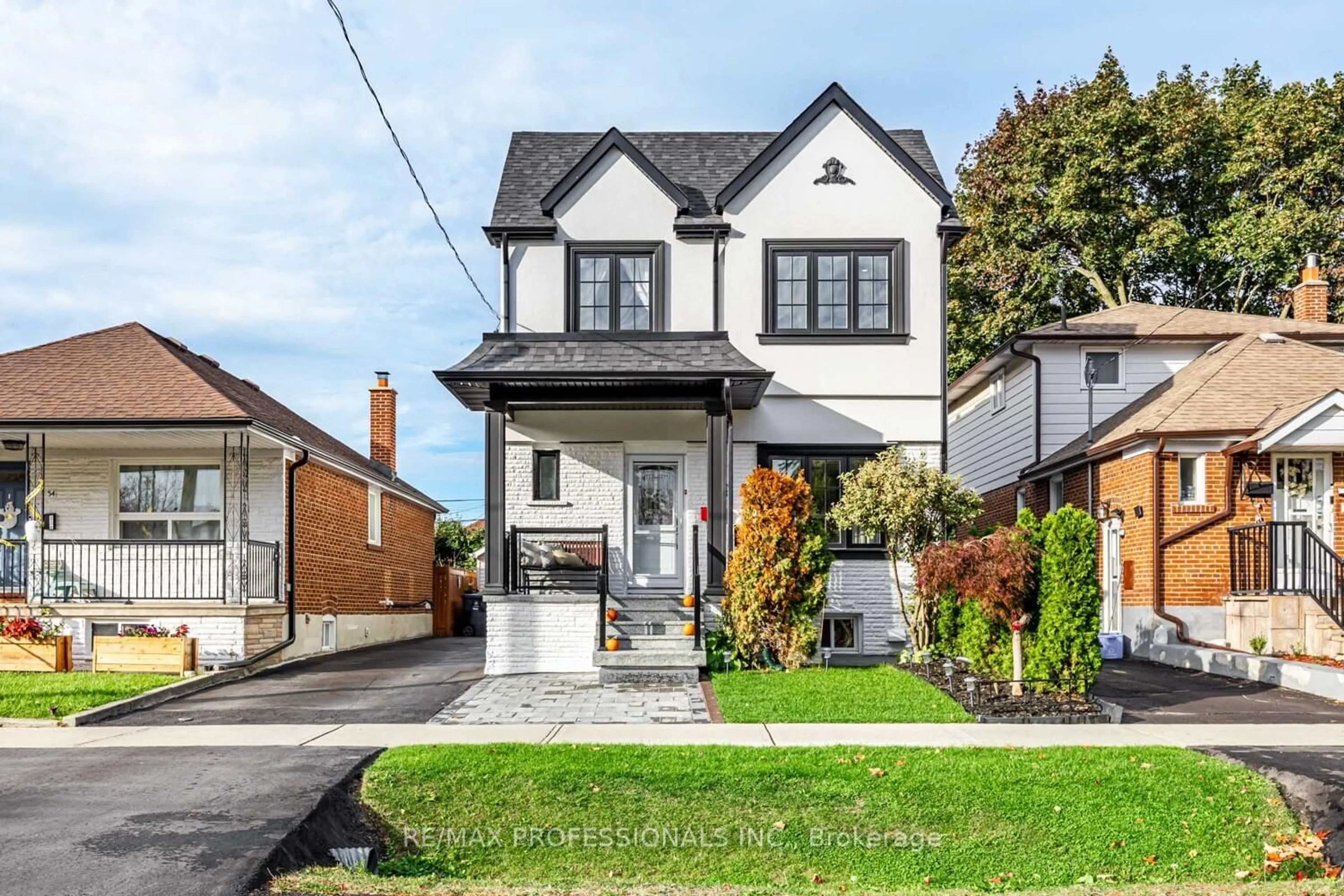 Home with brick exterior material, street for 56 Parker Ave, Toronto Ontario M8Z 4L8