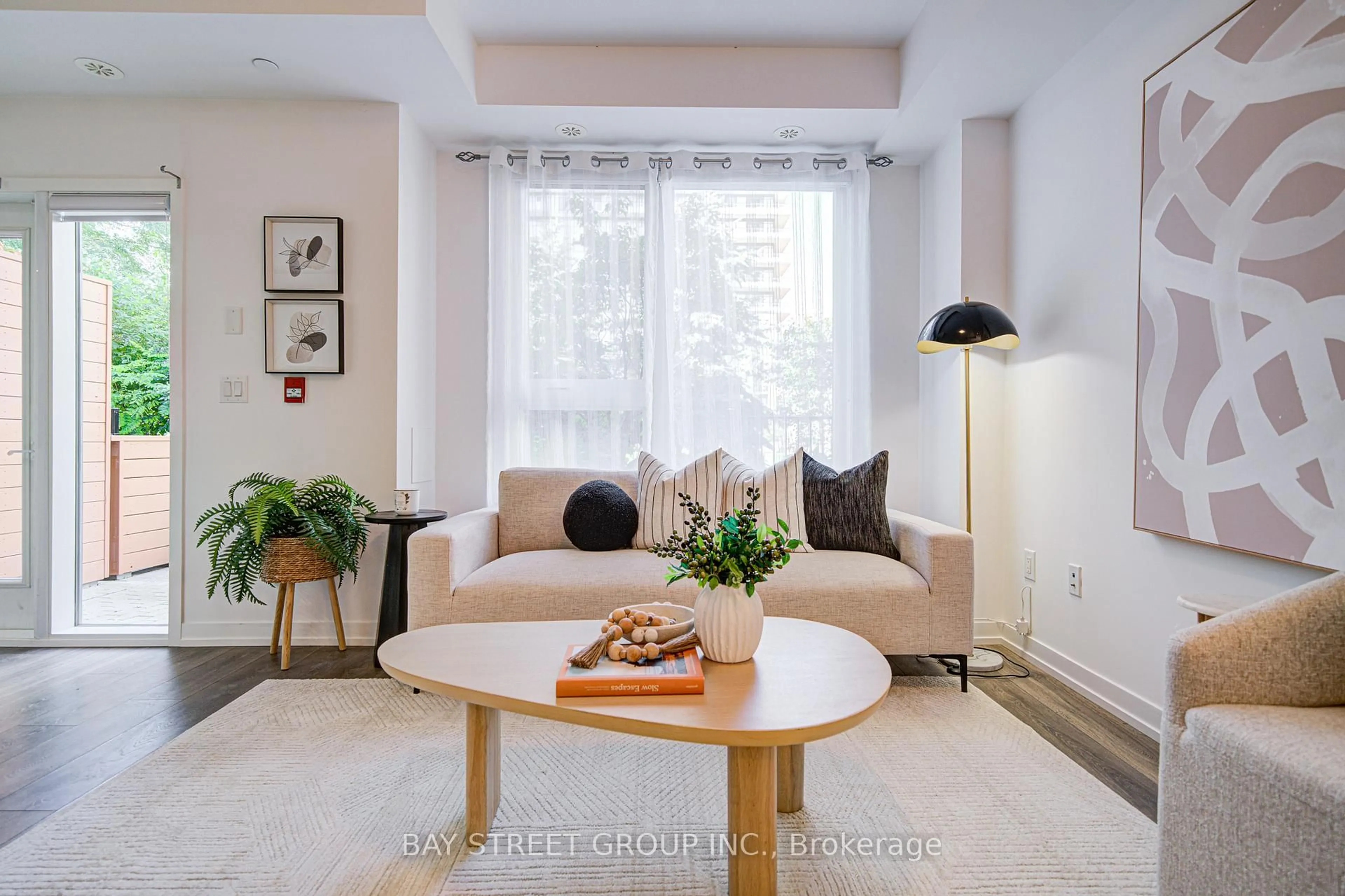 Living room with furniture, unknown for 2530 Eglinton Ave #116, Mississauga Ontario L5M 0Z5