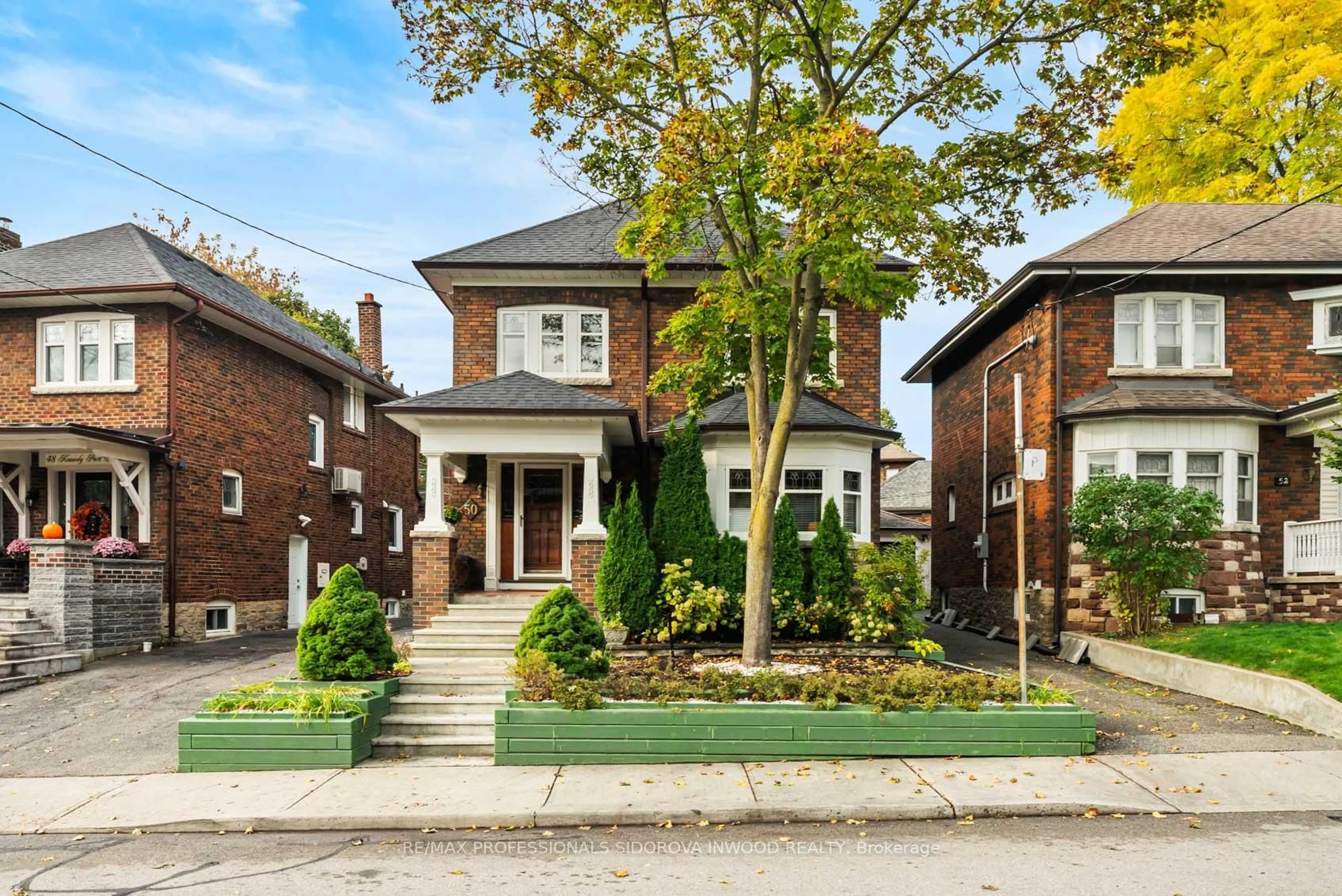 Home with brick exterior material, street for 50 Kennedy Park Rd, Toronto Ontario M6P 3H3