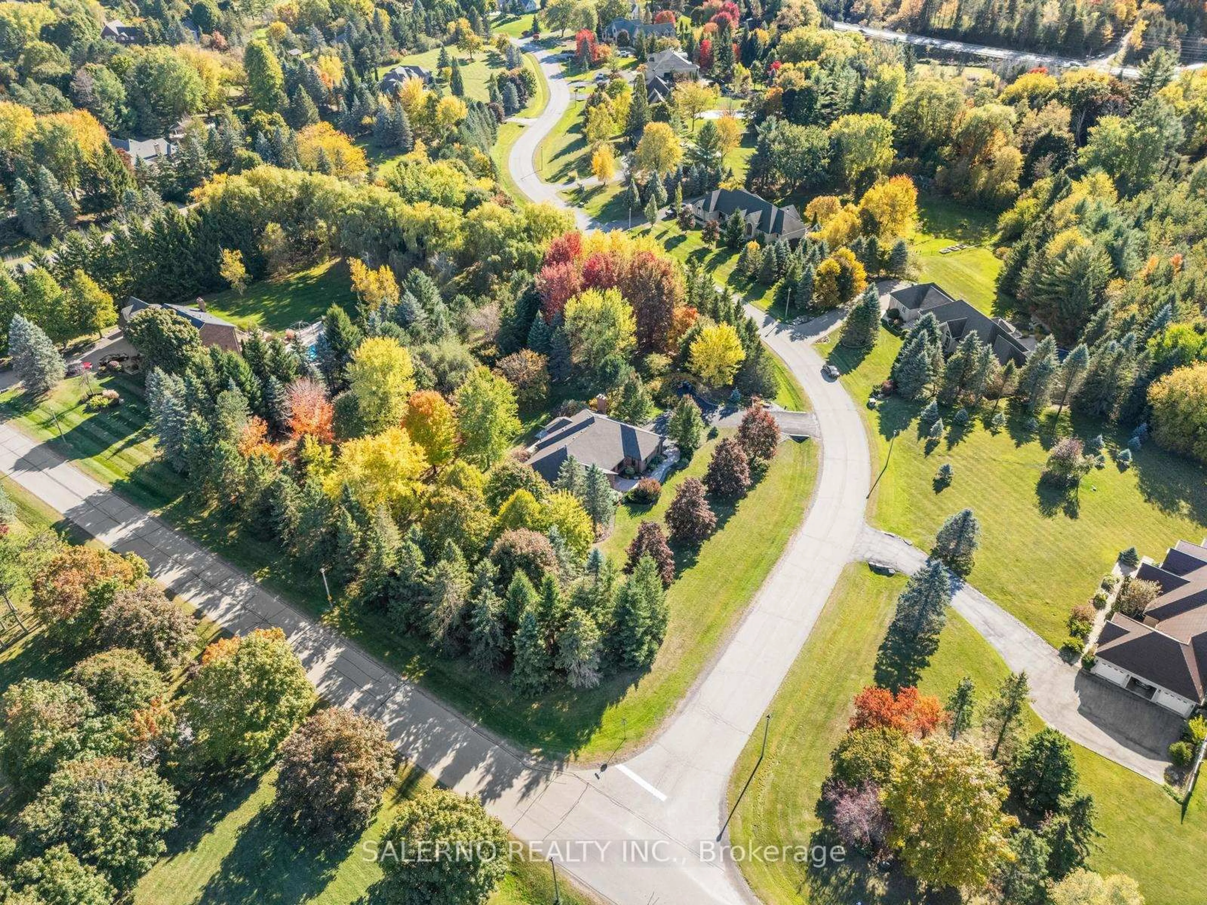 A pic from outside/outdoor area/front of a property/back of a property/a pic from drone, forest/trees view for 19 Havencrest Dr, Caledon Ontario L7E 0A8