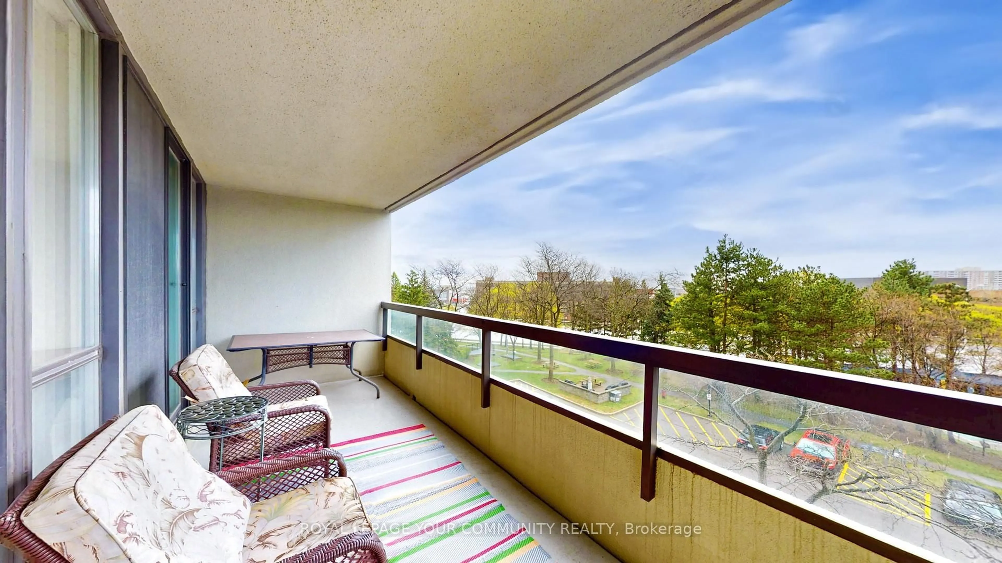 Balcony in the apartment, water/lake/river/ocean view for 24 Hanover Rd #404, Brampton Ontario L6S 5K8