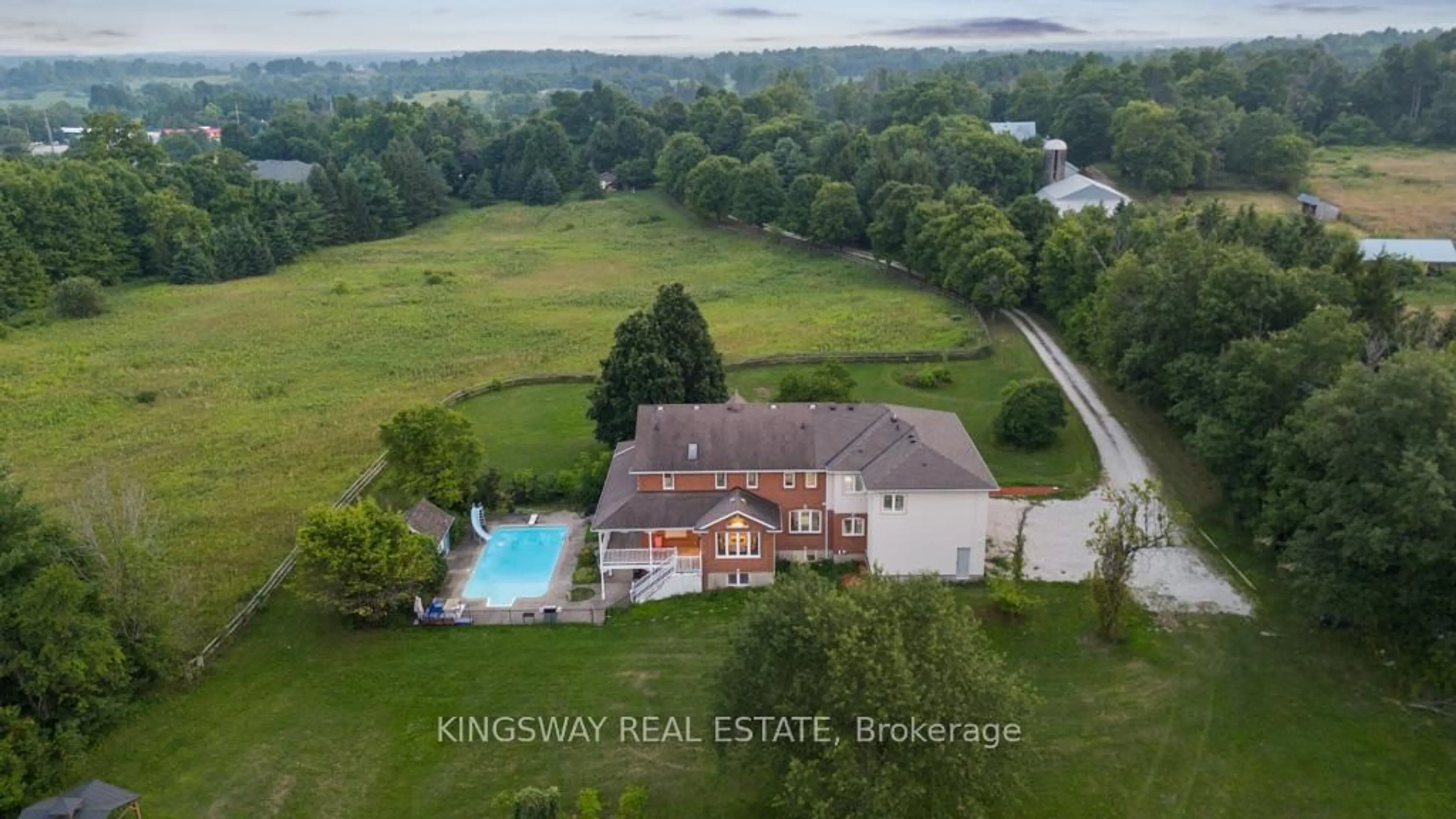 A pic from outside/outdoor area/front of a property/back of a property/a pic from drone, water/lake/river/ocean view for 14141 Dublin Line, Halton Hills Ontario L7J 2L9