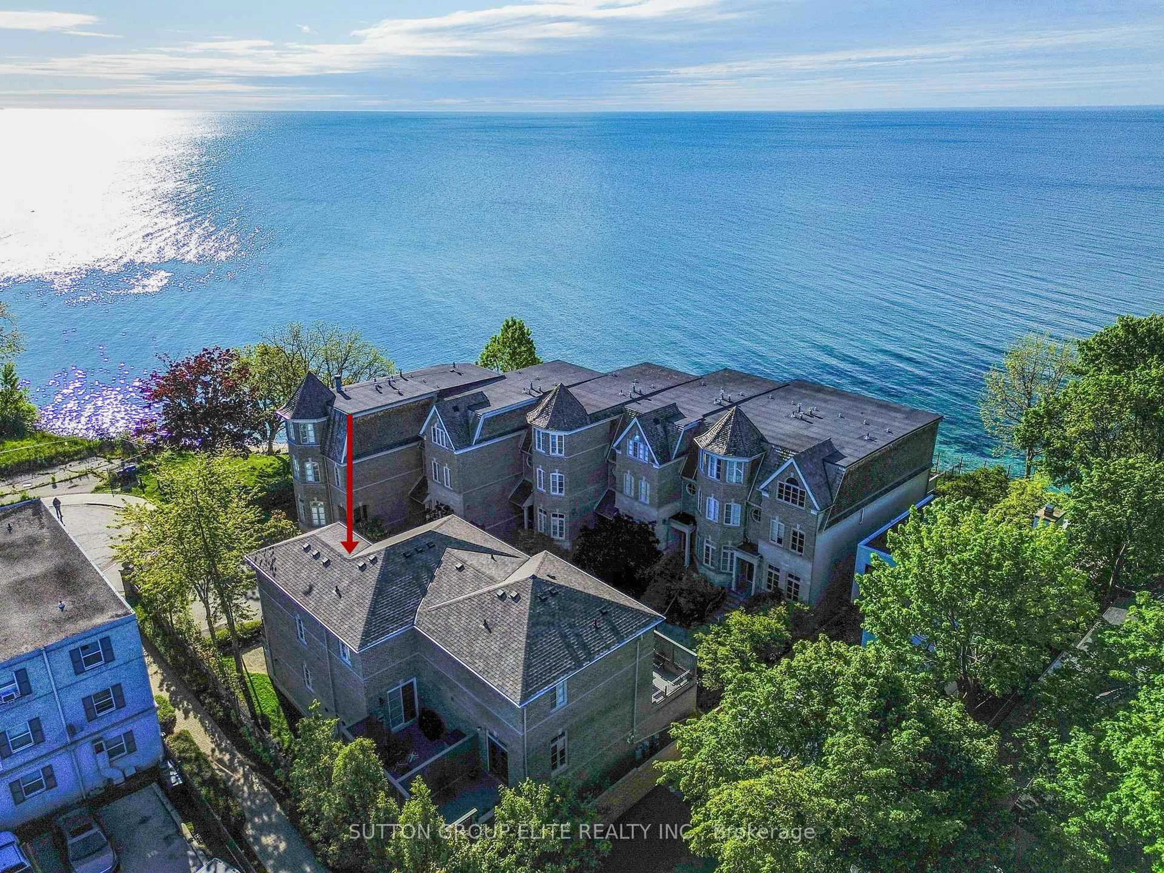 A pic from outside/outdoor area/front of a property/back of a property/a pic from drone, water/lake/river/ocean view for 16 Nautical Lane, Toronto Ontario M8V 4E7