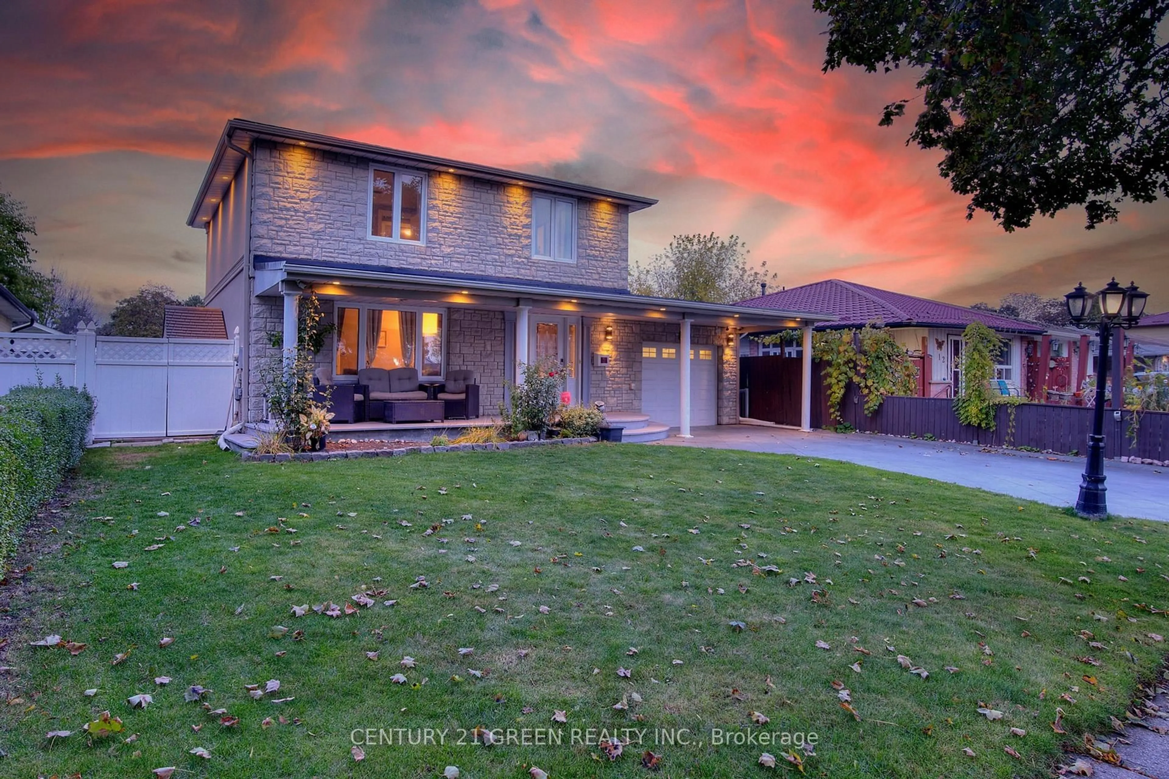 A pic from outside/outdoor area/front of a property/back of a property/a pic from drone, street for 14 Heggie Rd, Brampton Ontario L6V 2K3