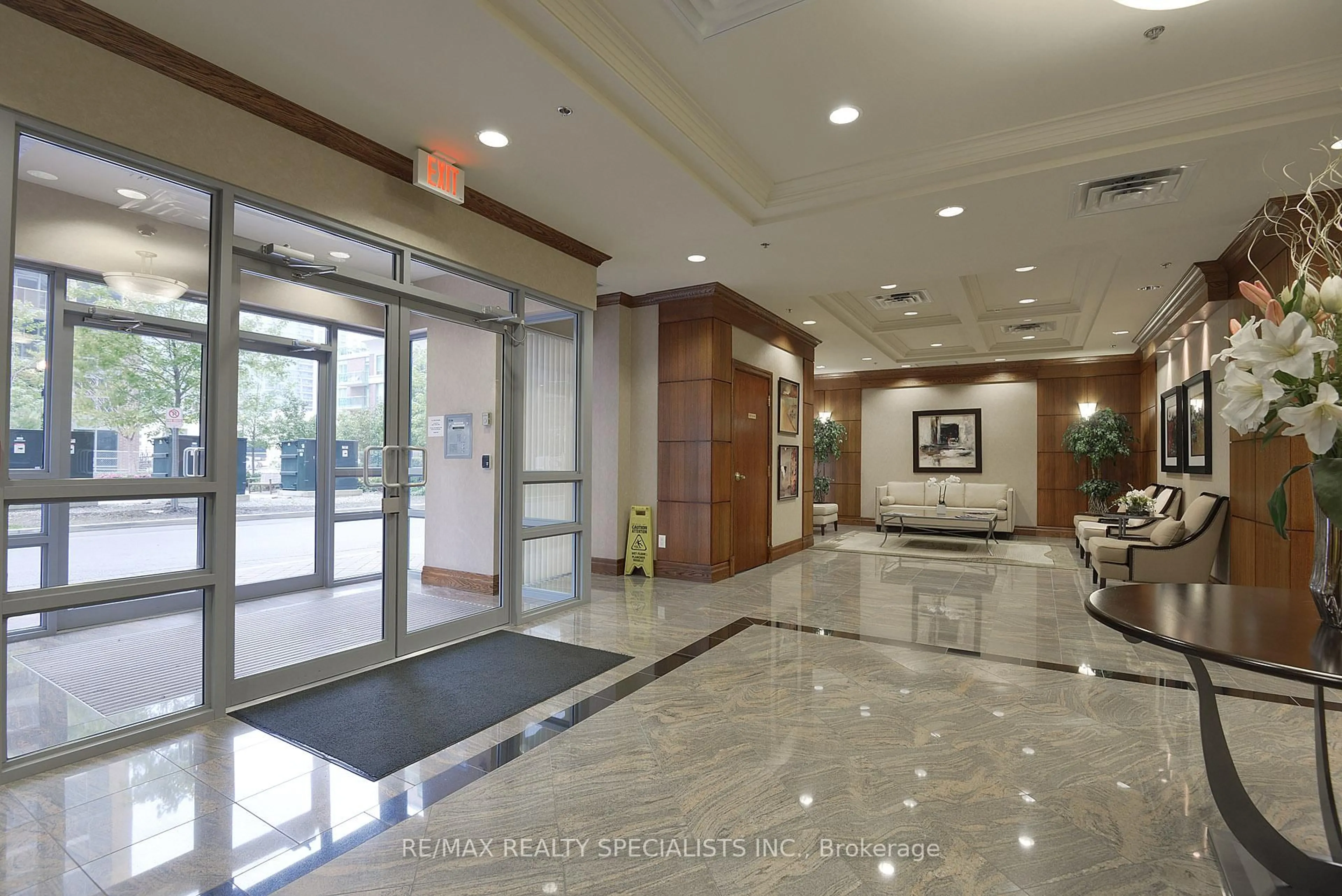 Lobby for 5 Michael Power Pl #1005, Toronto Ontario M9A 0A3