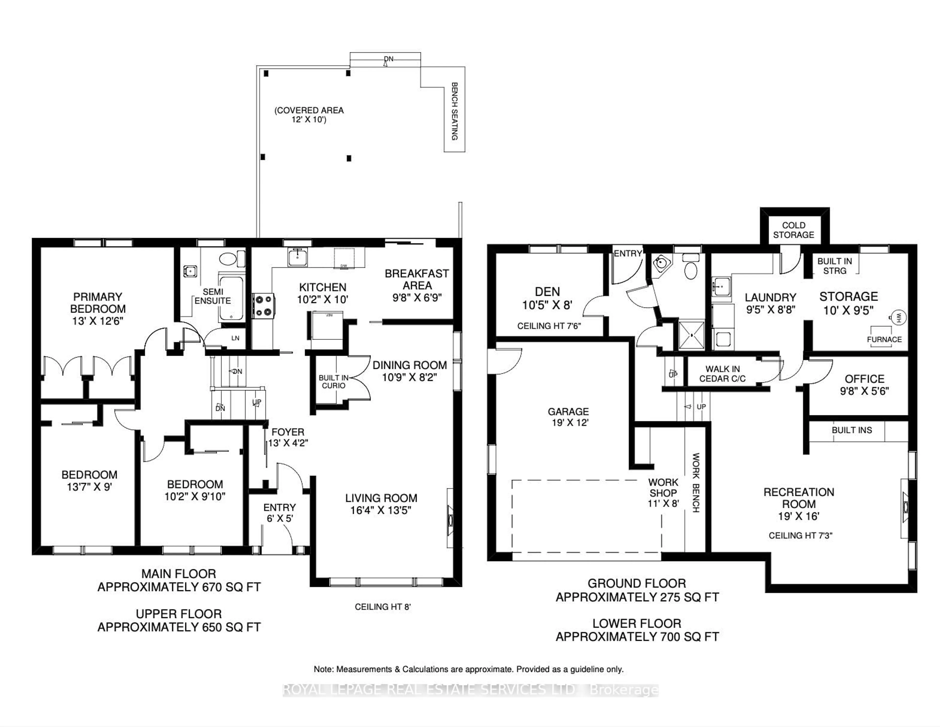 Floor plan for 48 Reid Manr, Toronto Ontario M8Y 2J1