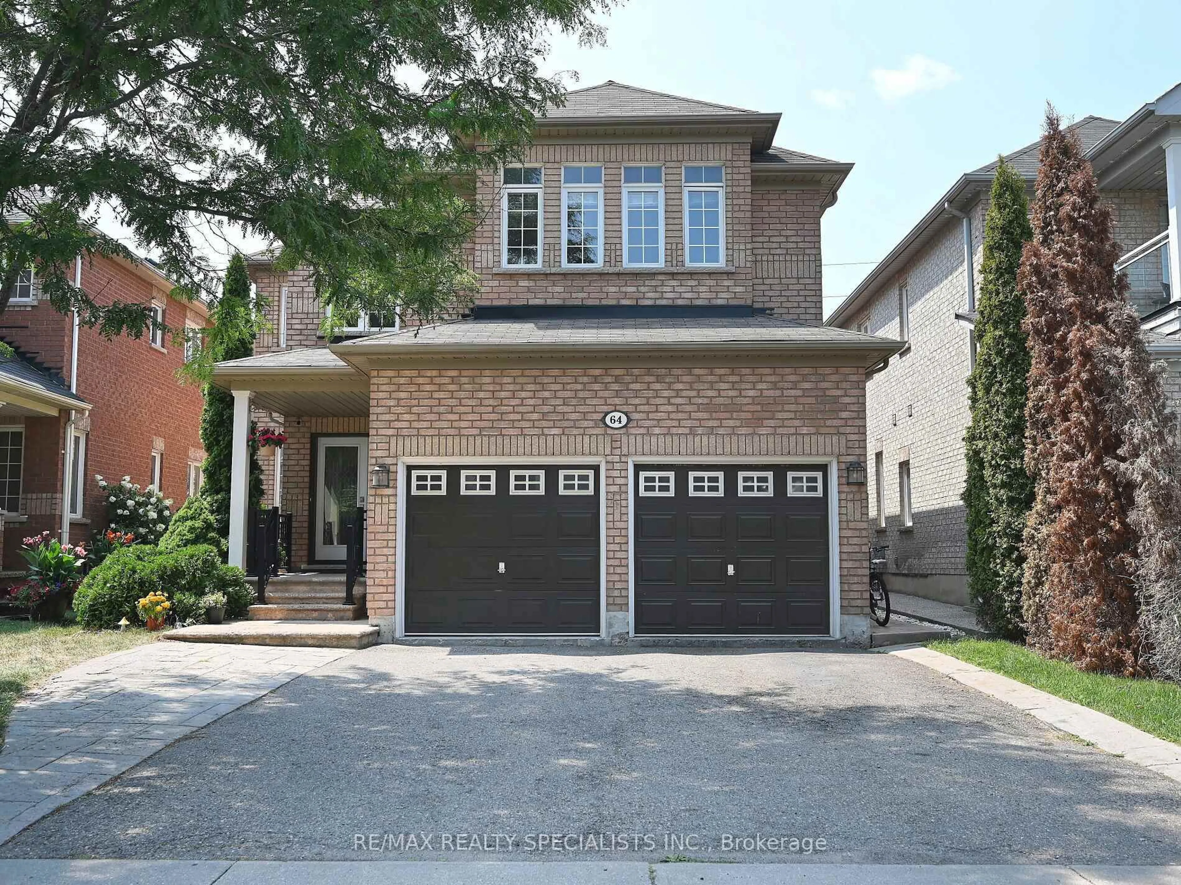 Home with brick exterior material, street for 64 Mossgrove Cres, Brampton Ontario L7A 3E6