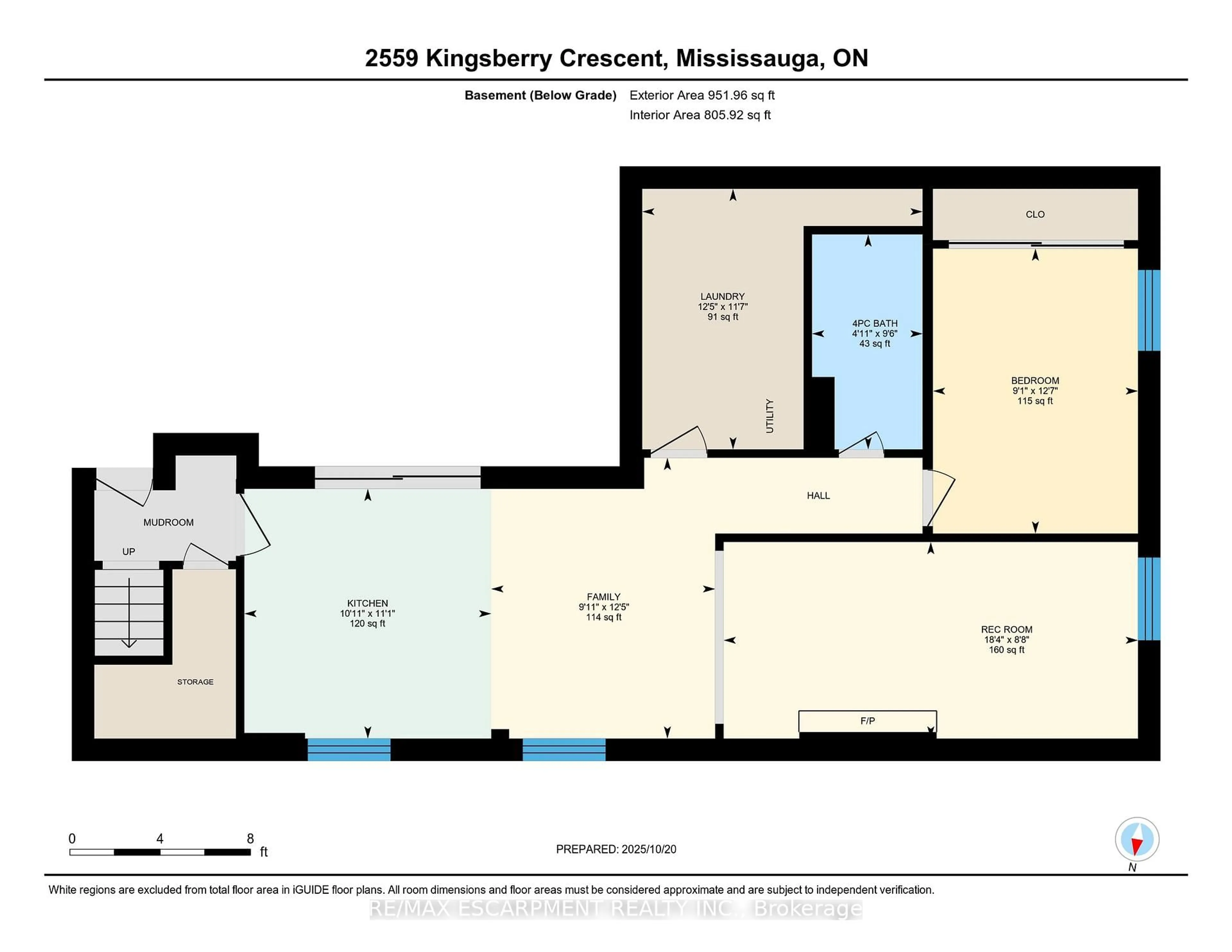 Floor plan for 2559 Kingsberry Cres, Mississauga Ontario L5B 2K7