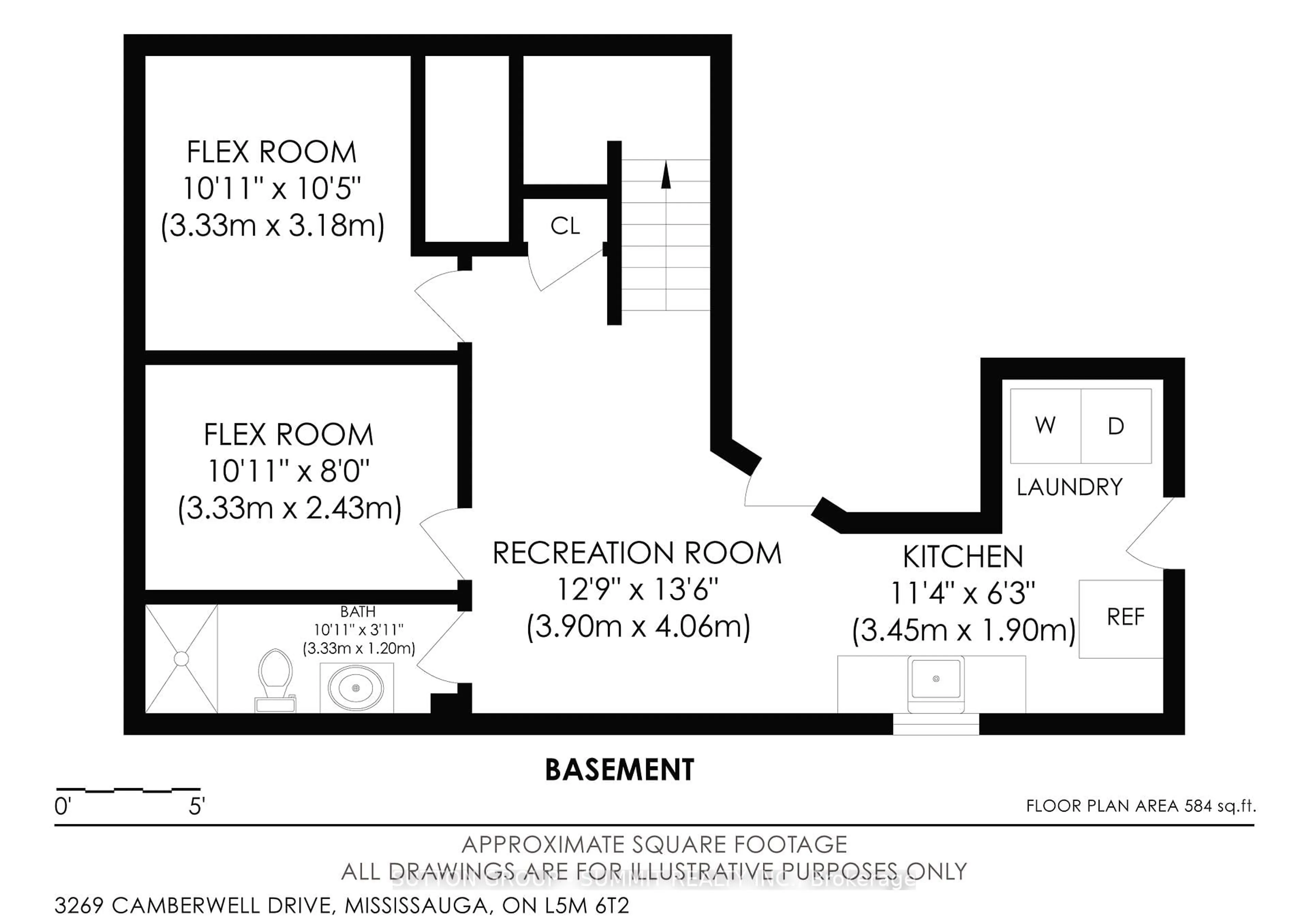 Floor plan for 3269 Camberwell Dr, Mississauga Ontario L5M 6T2
