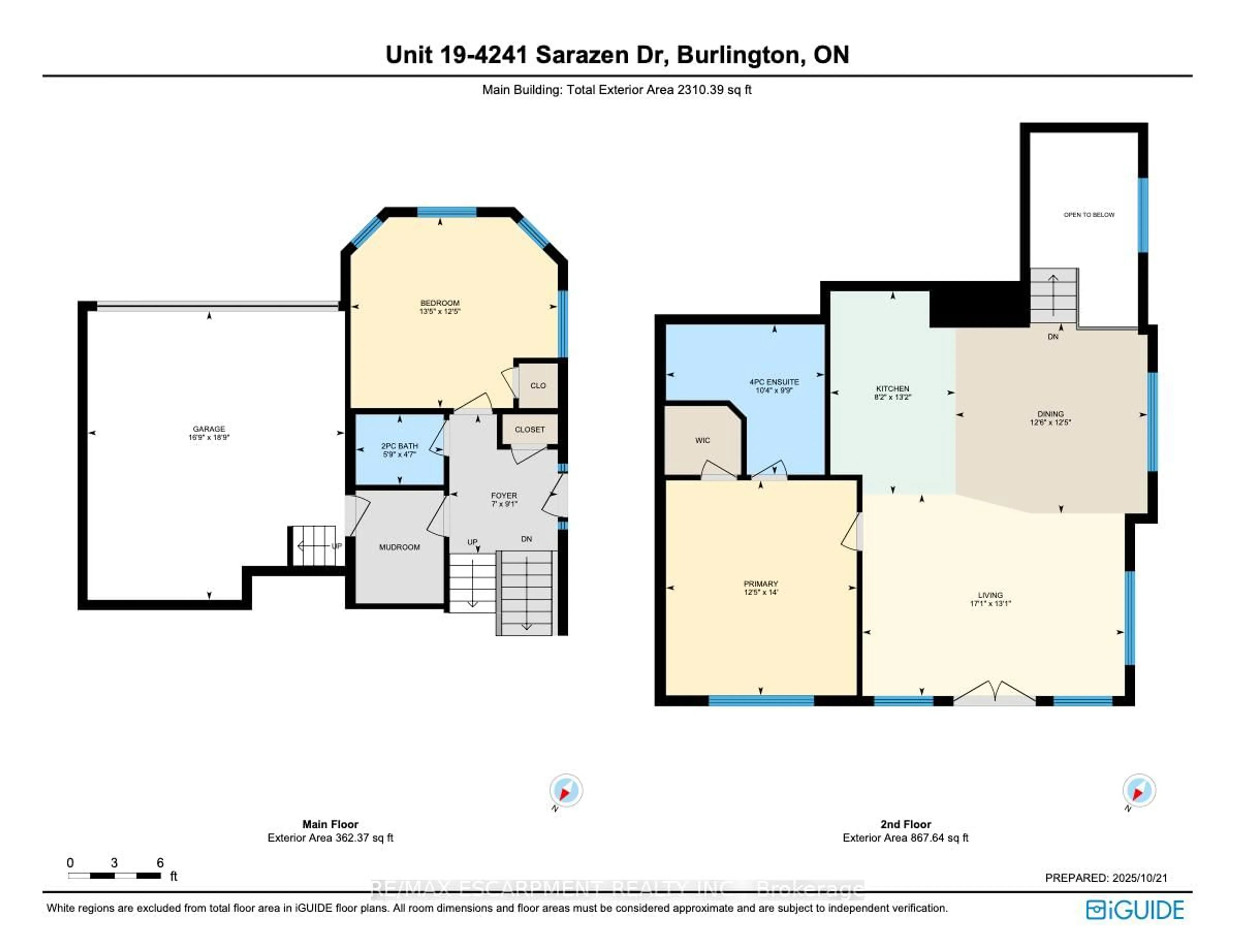 Floor plan for 4241 Sarazen Dr #19, Burlington Ontario L7M 5B7
