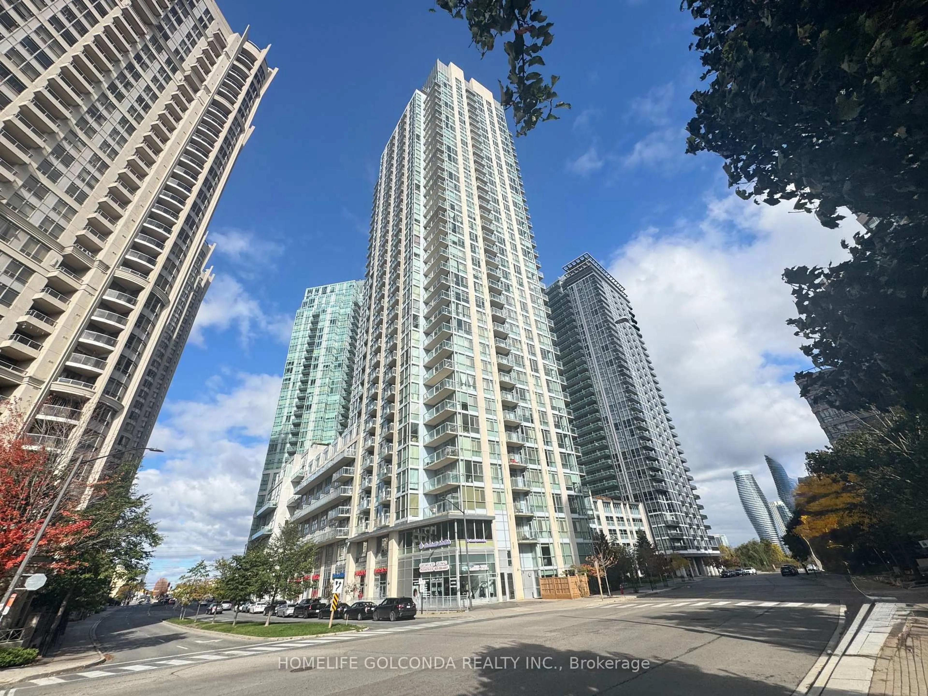 A pic from outside/outdoor area/front of a property/back of a property/a pic from drone, unknown for 225 webb Dr #2507, Mississauga Ontario L5B 4P2