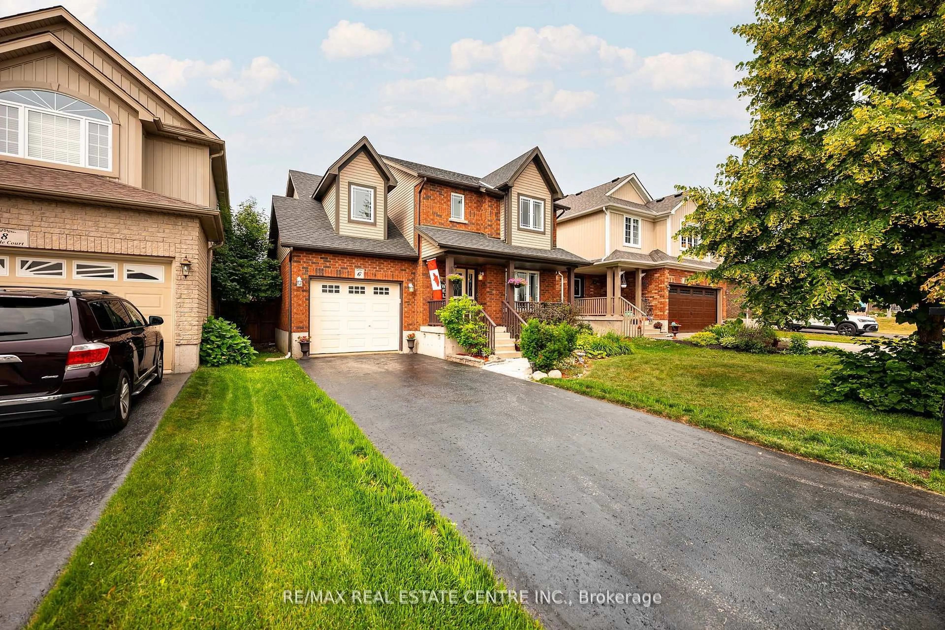 Home with brick exterior material, street for 6 Maude Crt, Orangeville Ontario L9W 0A3