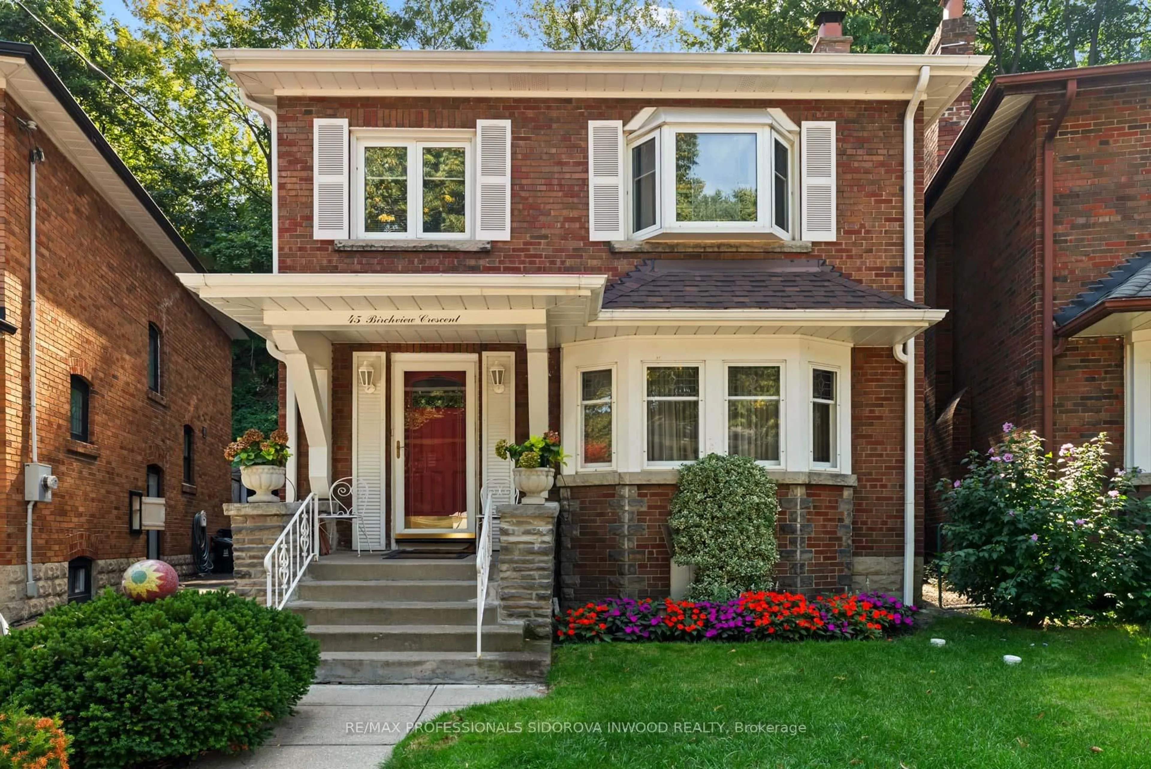 Home with brick exterior material, street for 45 Birchview Cres, Toronto Ontario M6P 3H9