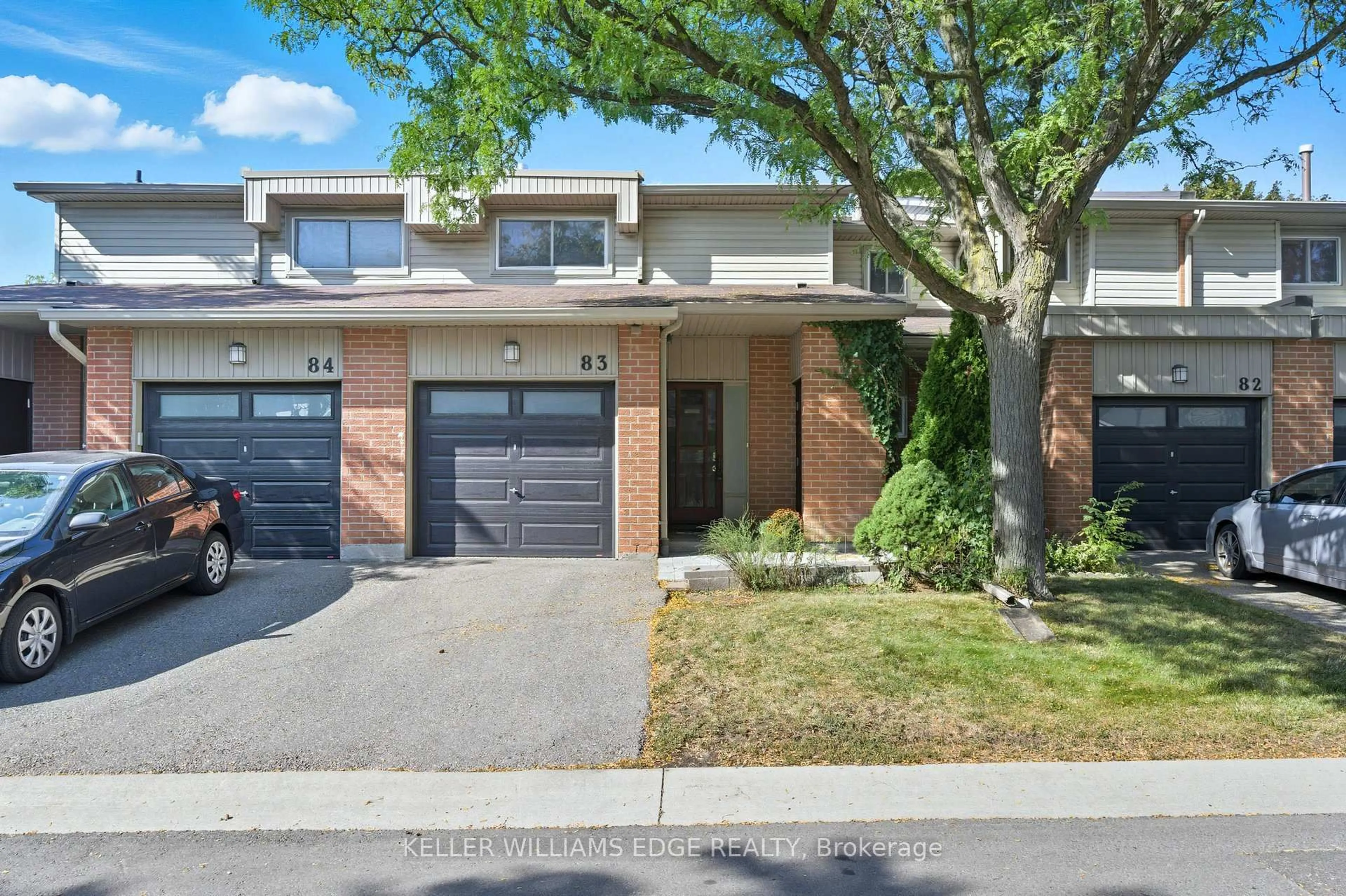 Home with brick exterior material, street for 485 Meadows Blvd #83, Mississauga Ontario L4Z 1H1