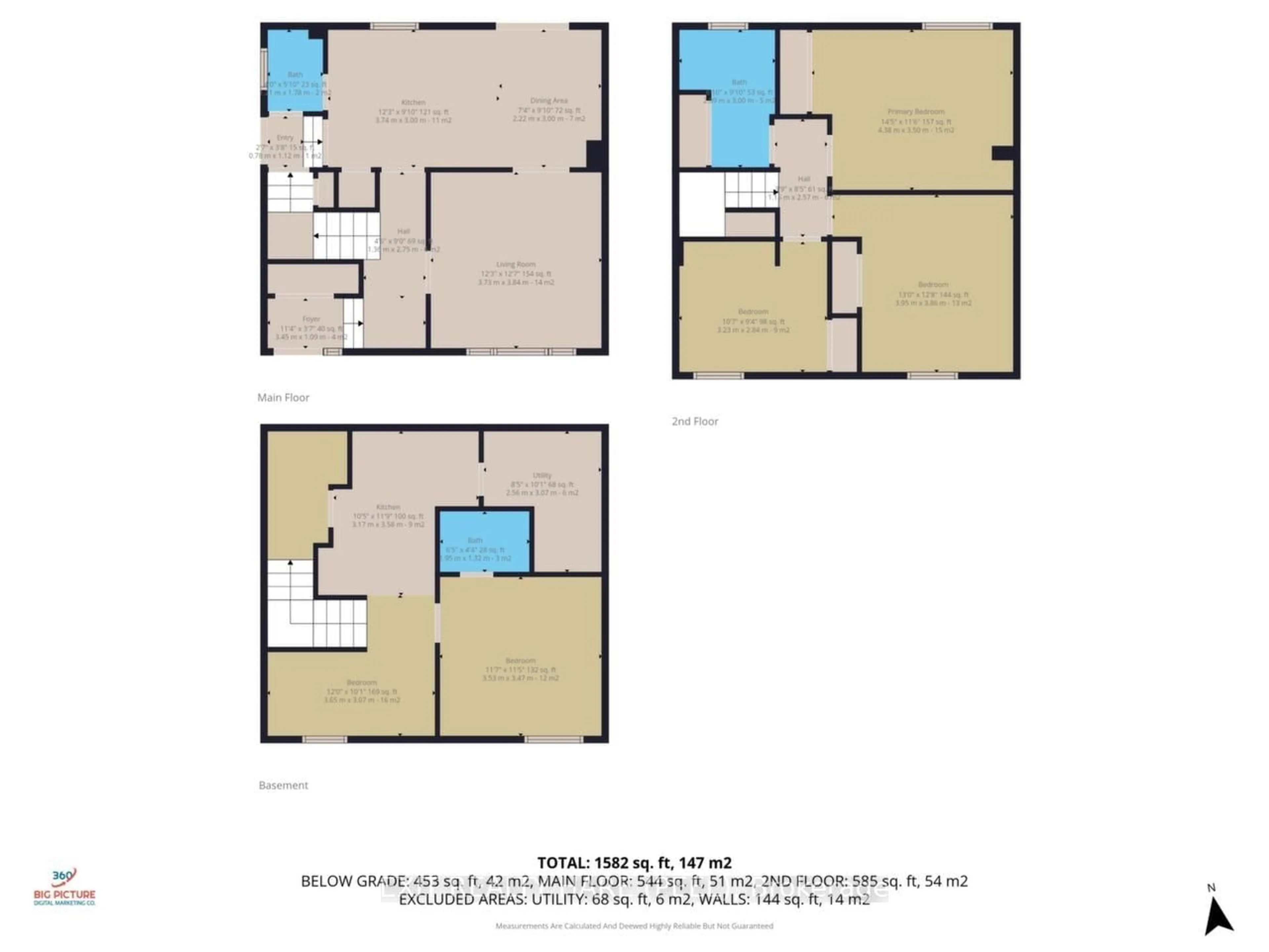 Floor plan for 6 Earnscliffe Gate, Brampton Ontario L6T 3B3