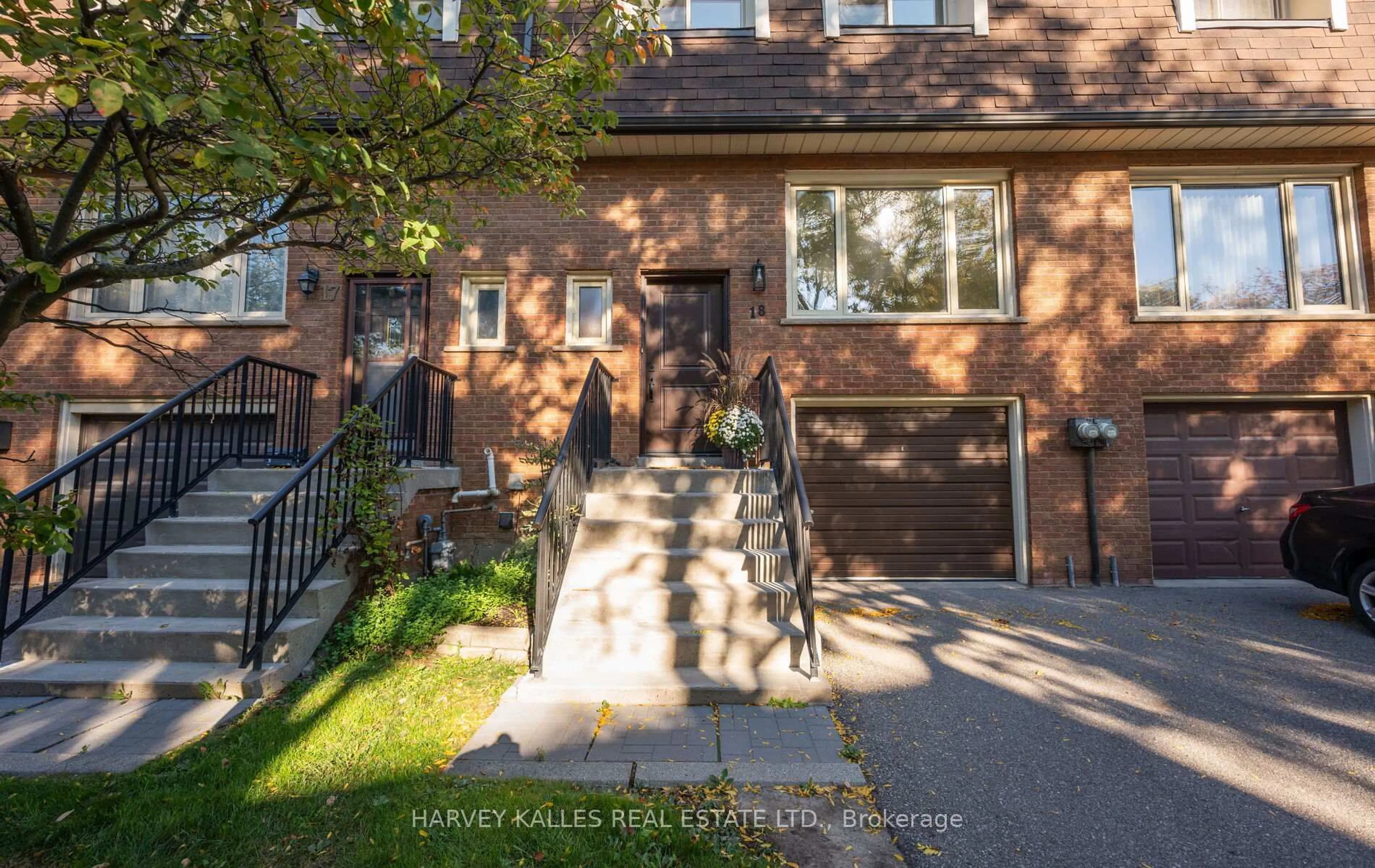 Home with brick exterior material, street for 18 Silver Shadow Path, Toronto Ontario M9C 4Y2