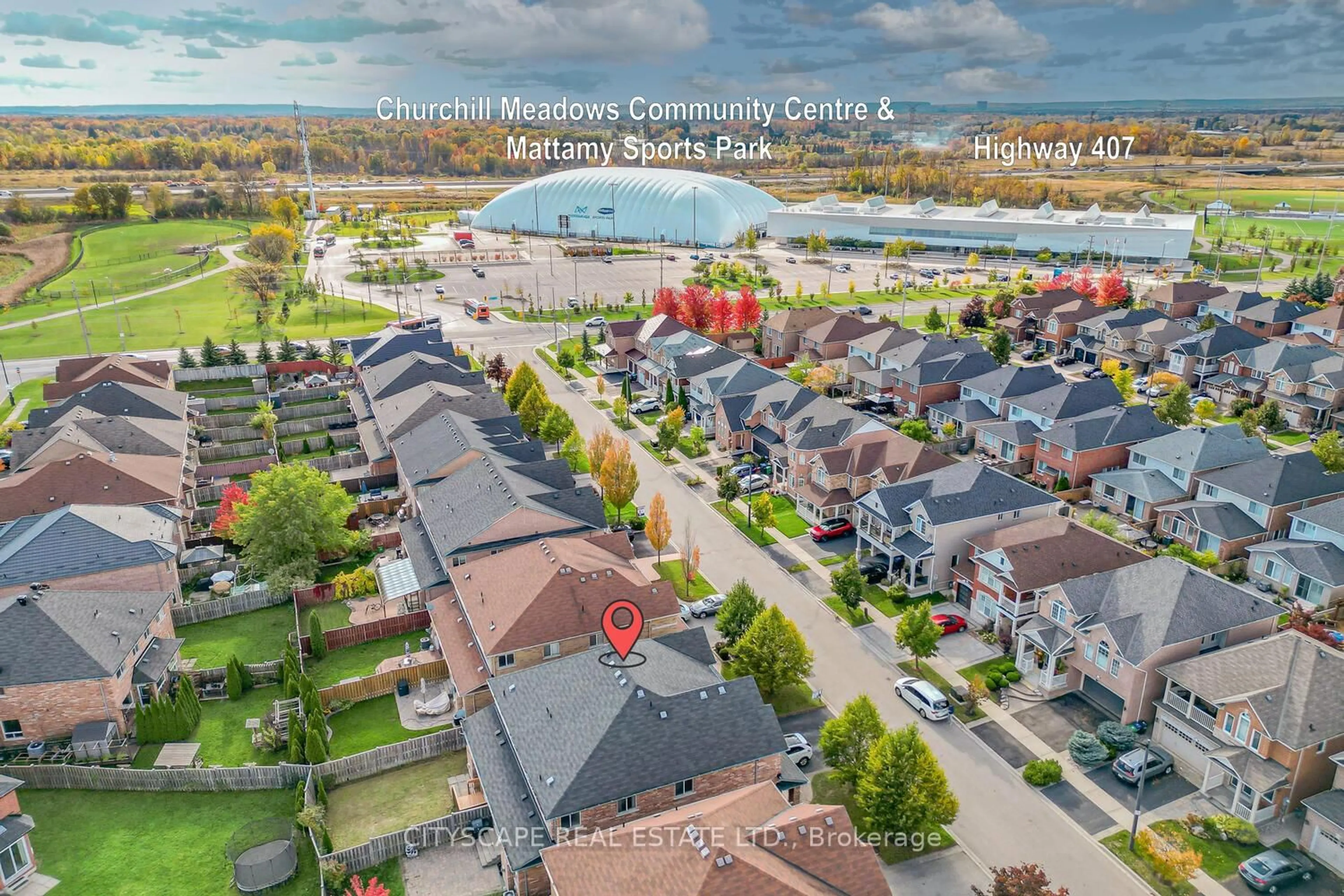 A pic from outside/outdoor area/front of a property/back of a property/a pic from drone, street for 3938 Burdette Terr, Mississauga Ontario L5M 0J2