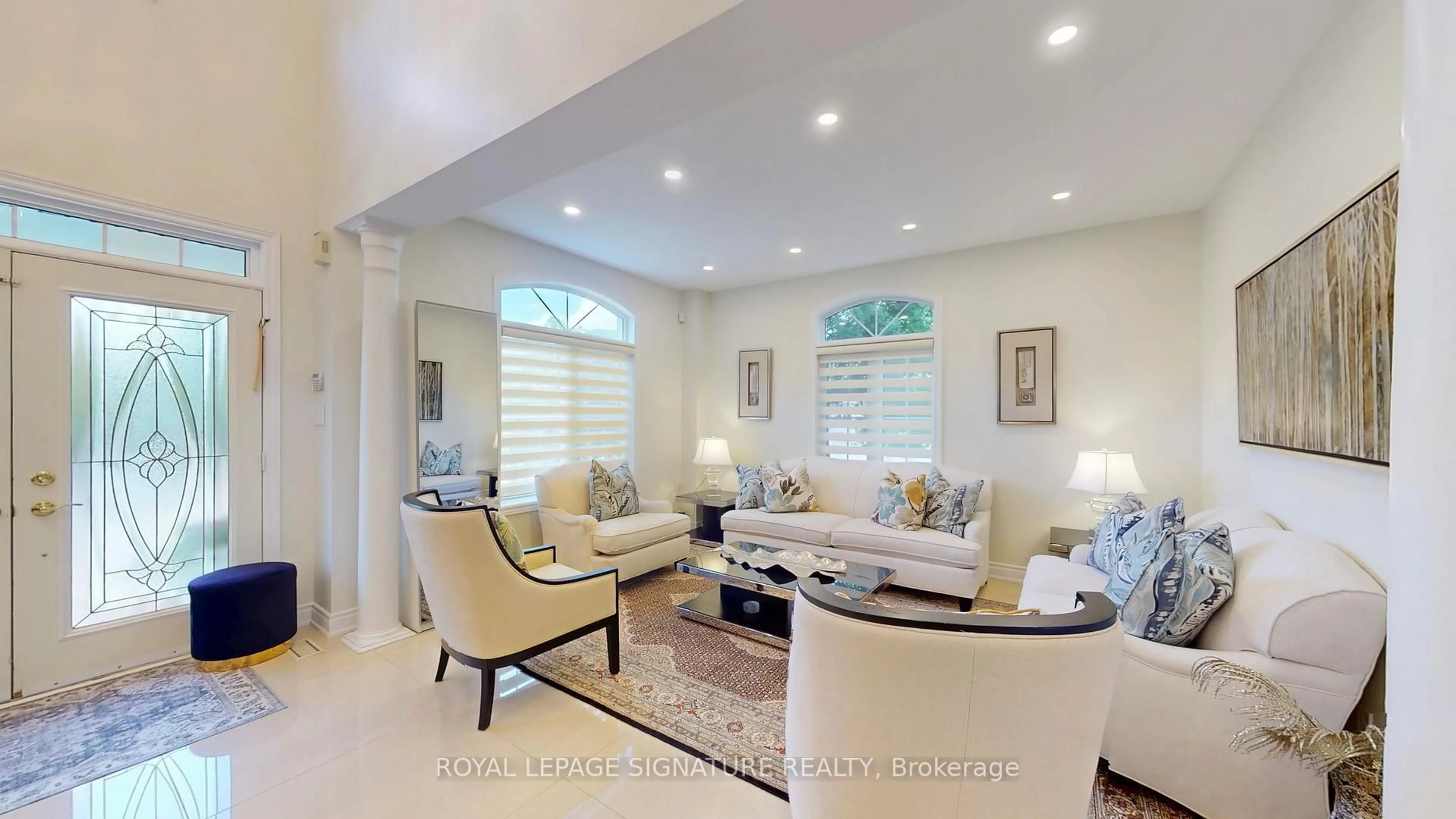 Living room with furniture, ceramic/tile floor for 25 Sawston Circ, Brampton Ontario L7A 2N7