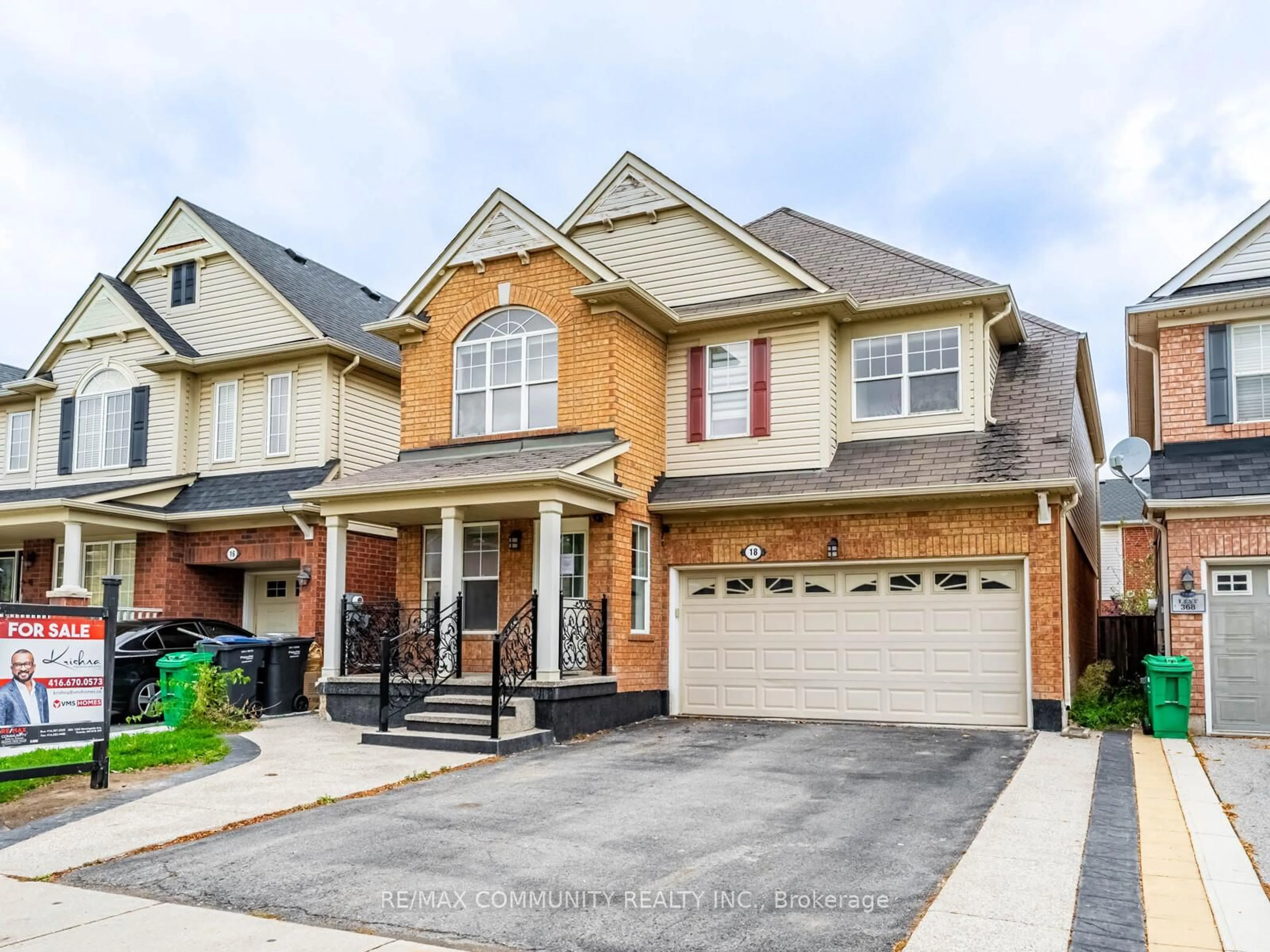 Home with brick exterior material, street for 18 Ollie Ave, Brampton Ontario L6X 0M7
