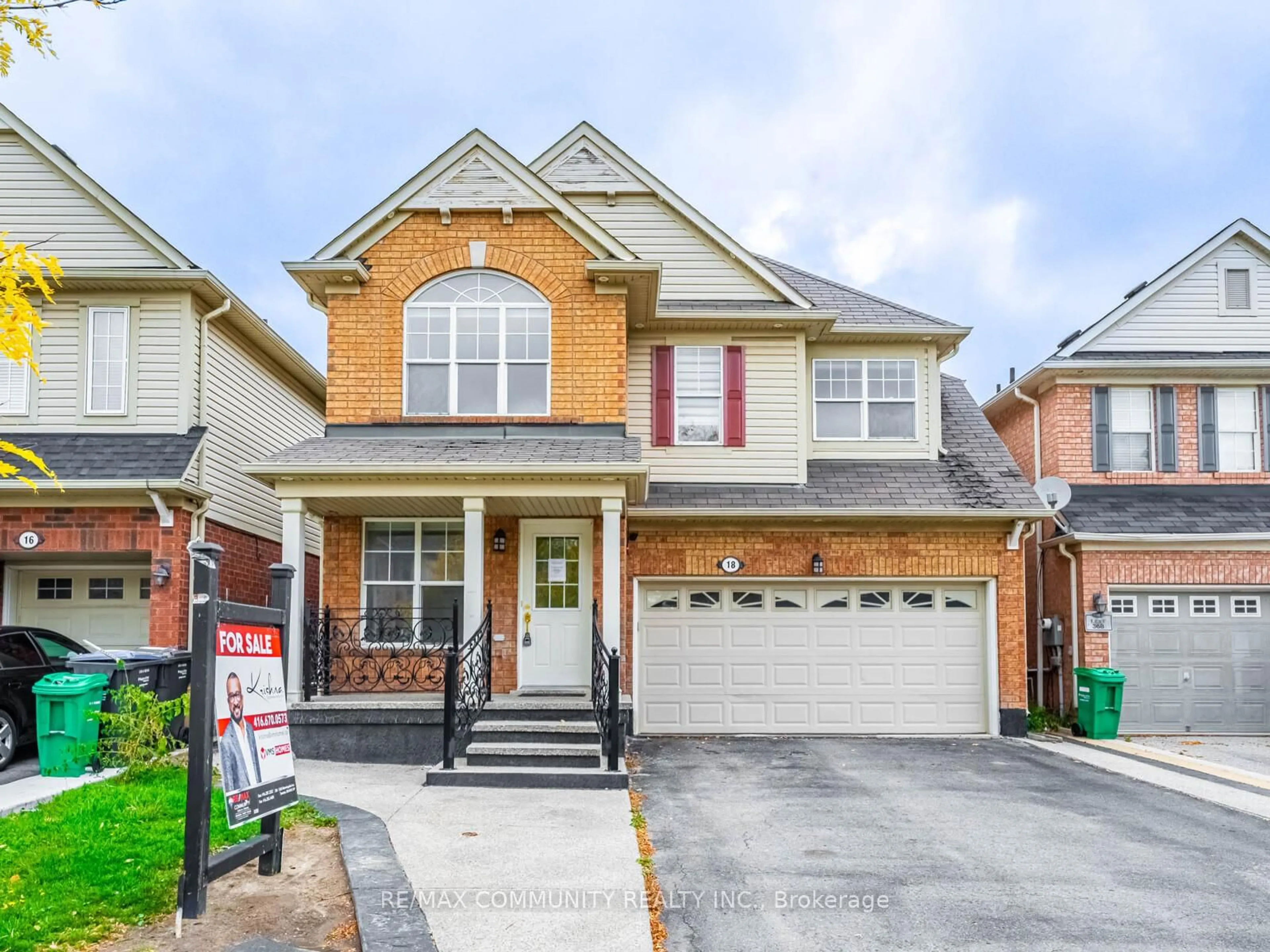Home with brick exterior material, street for 18 Ollie Ave, Brampton Ontario L6X 0M7