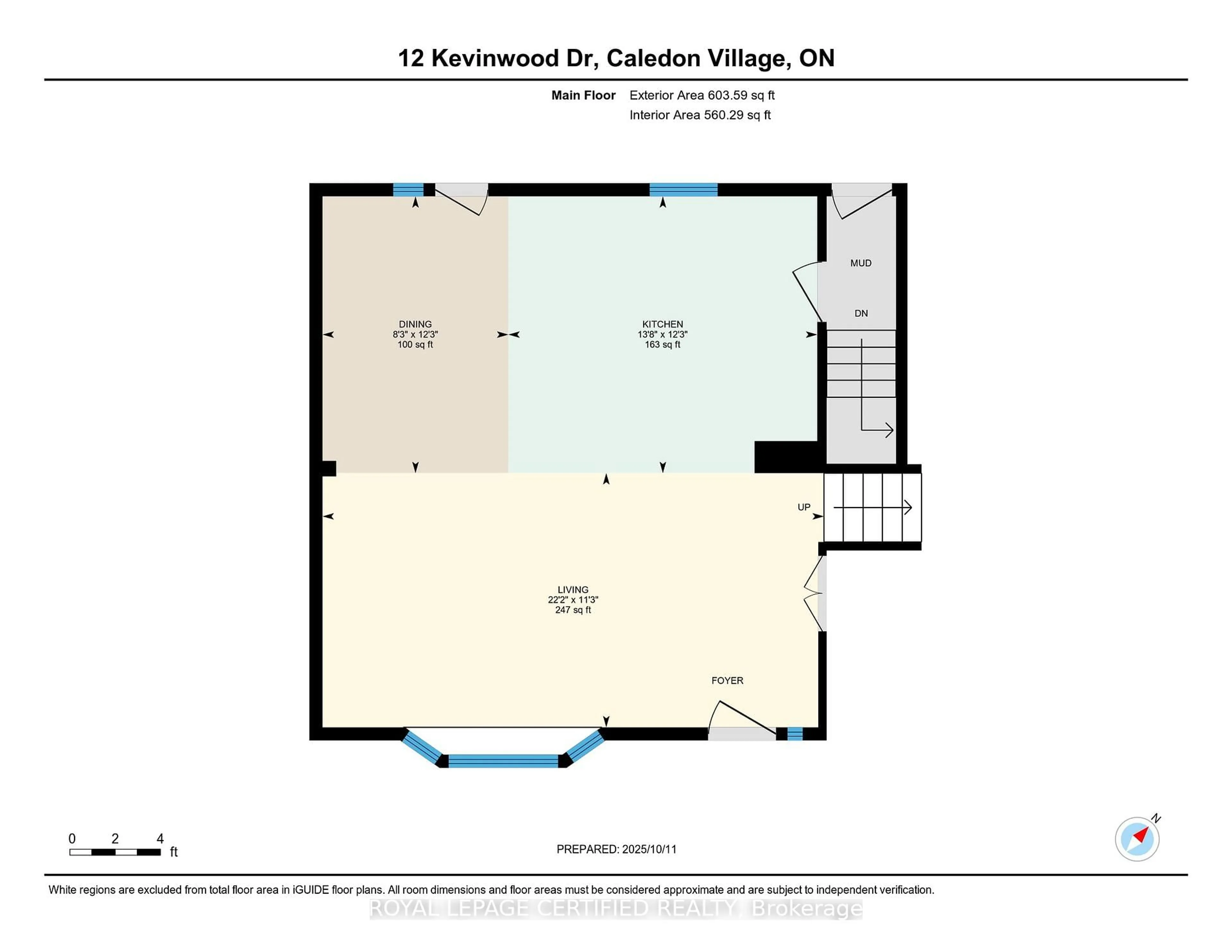 Floor plan for 12 Kevinwood Dr, Caledon Ontario L7K 0Z1