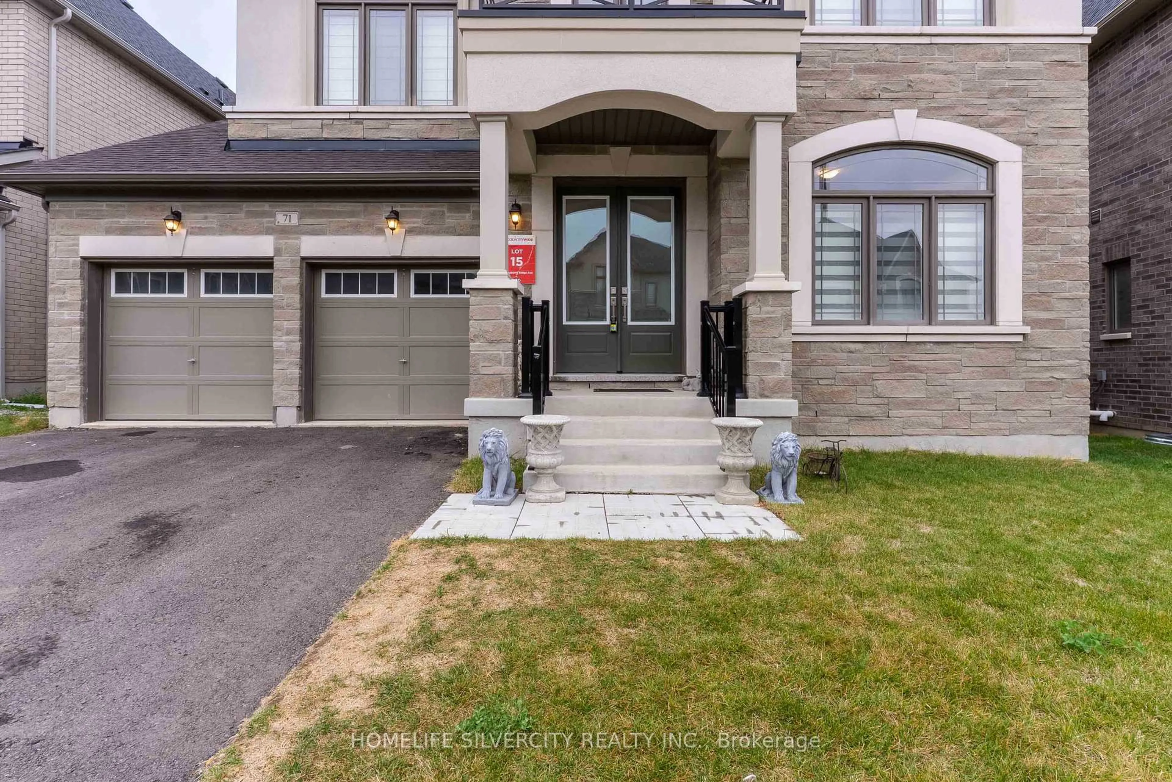 Home with brick exterior material, street for 71 Raspberry Rdg Ave, Caledon Ontario L7C 4N3