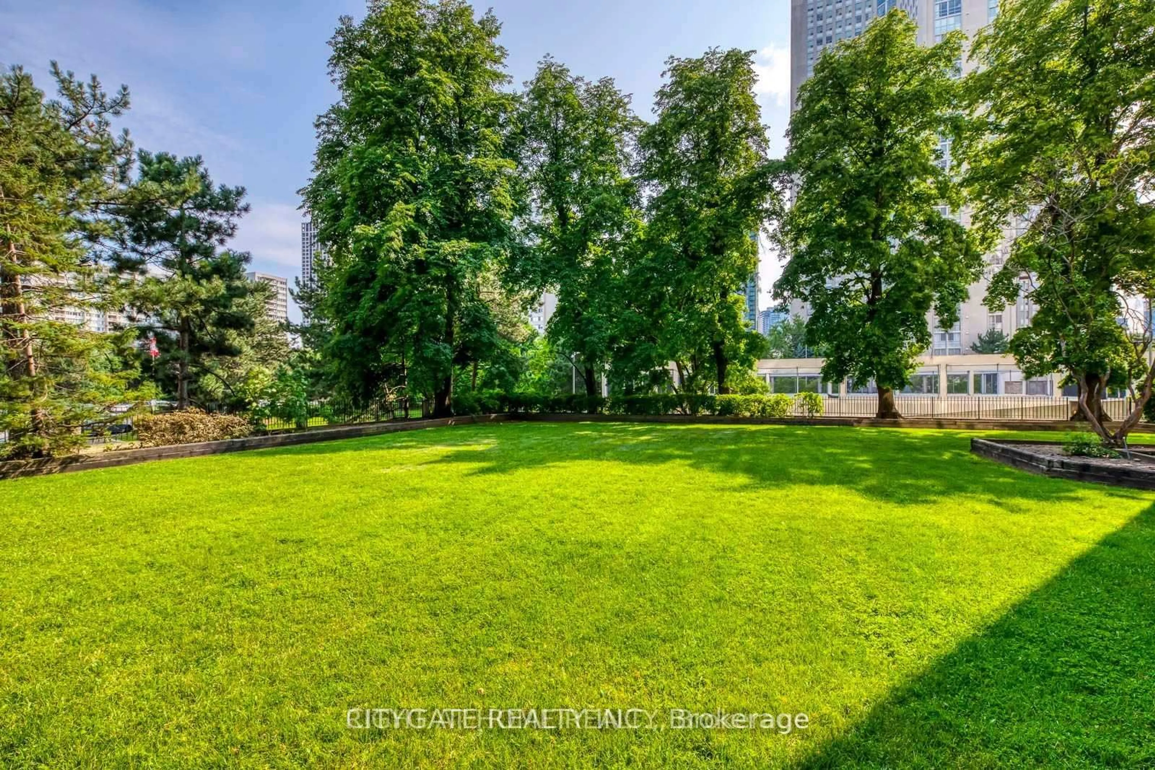 A pic from outside/outdoor area/front of a property/back of a property/a pic from drone, forest/trees view for 3700 Kaneff Cres #1412, Mississauga Ontario L5A 4B8