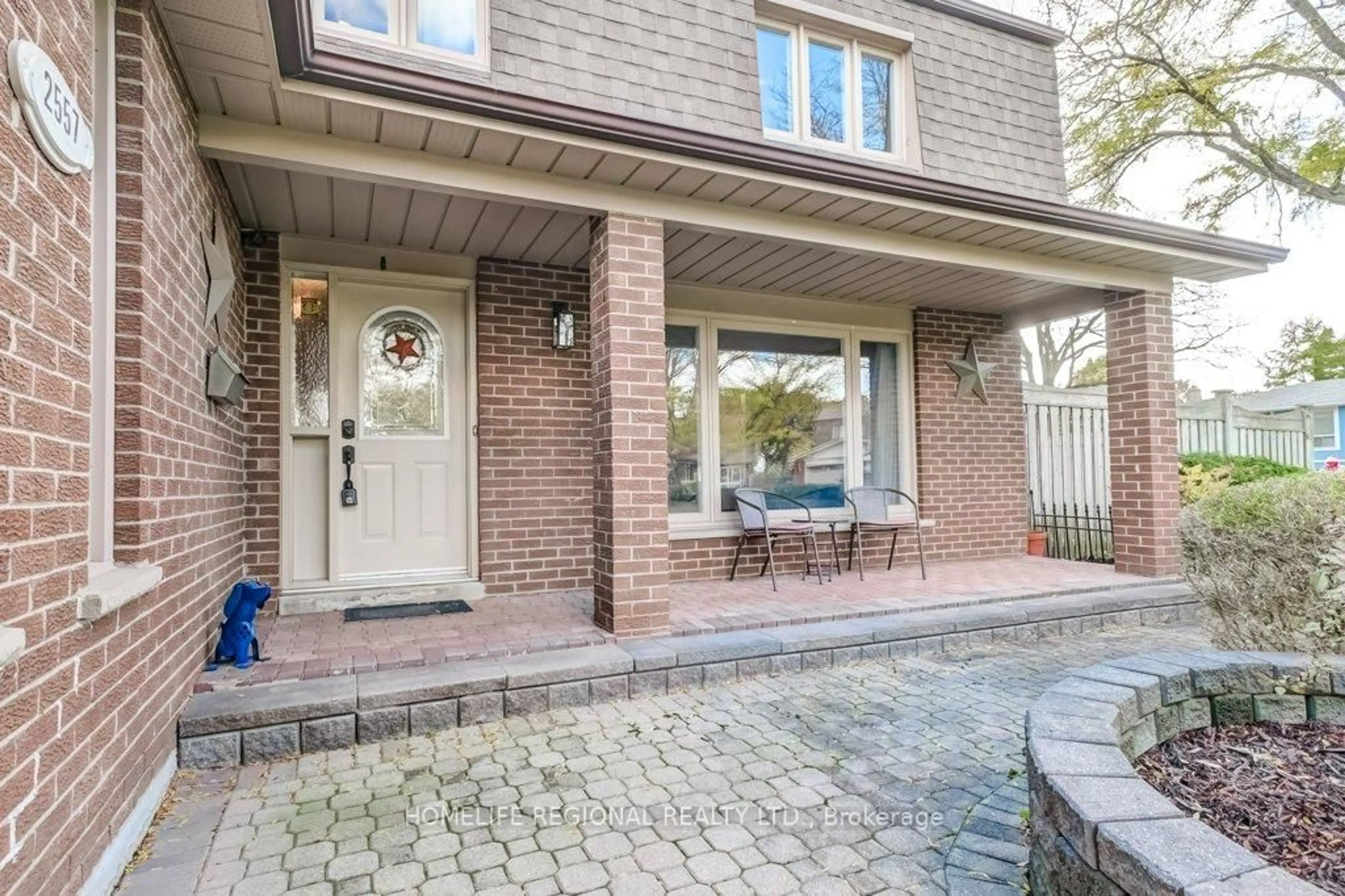Home with brick exterior material, street for 2557 Brasilia Circ, Mississauga Ontario L5N 2E9