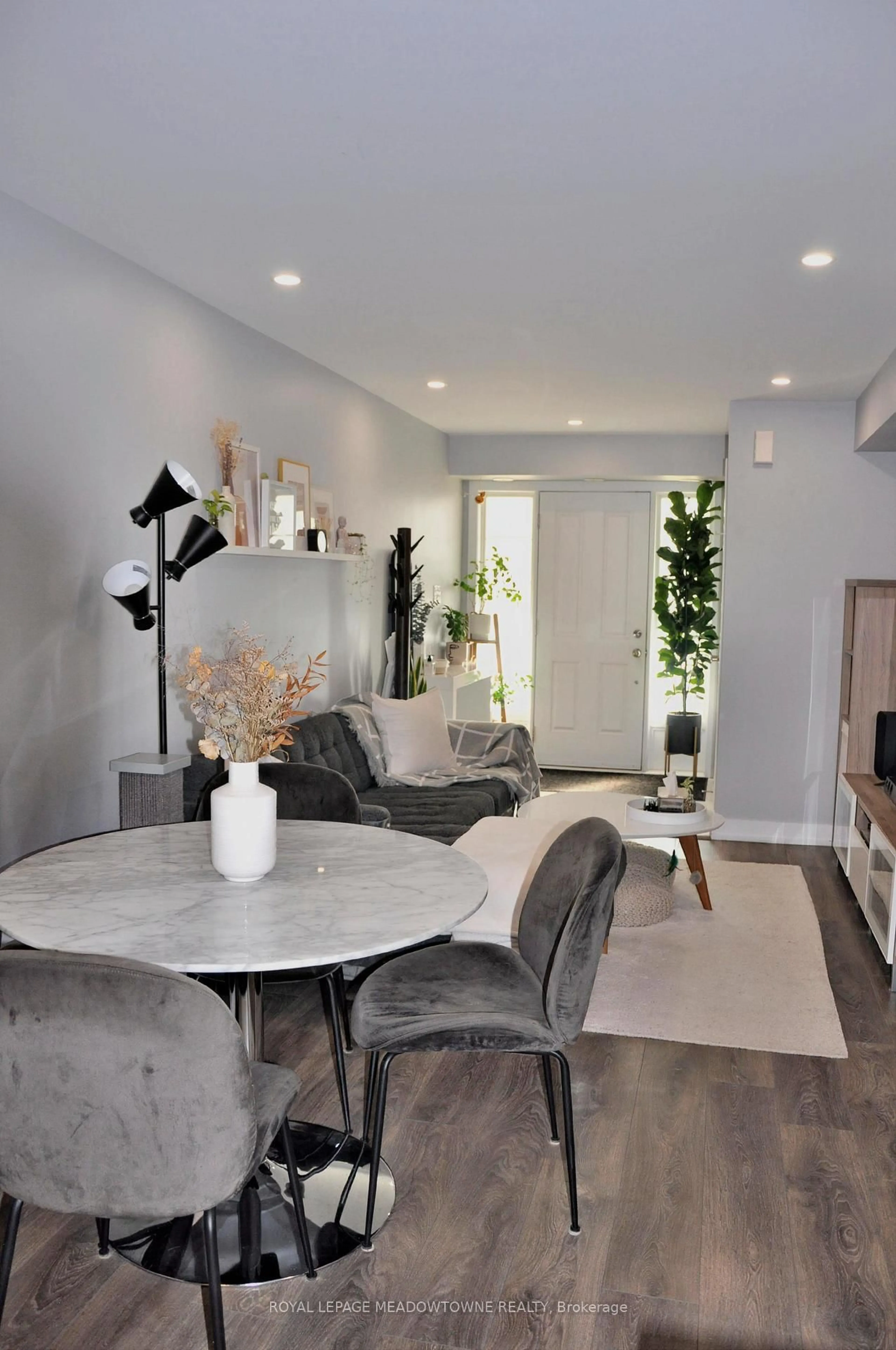 Living room with furniture, unknown for 60 Parrotta Dr #251, Toronto Ontario M9M 0E5