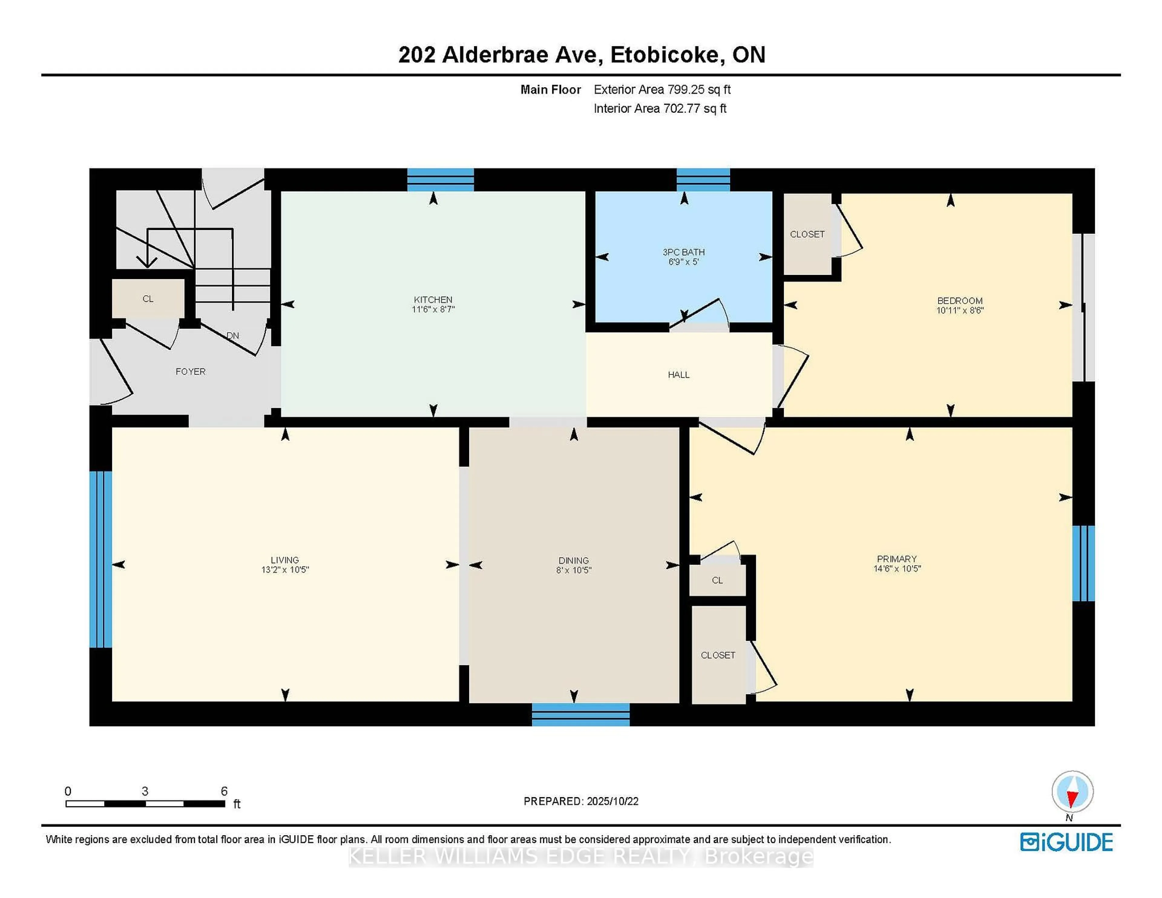 Floor plan for 202 Alderbrae Ave, Toronto Ontario M8W 4K5