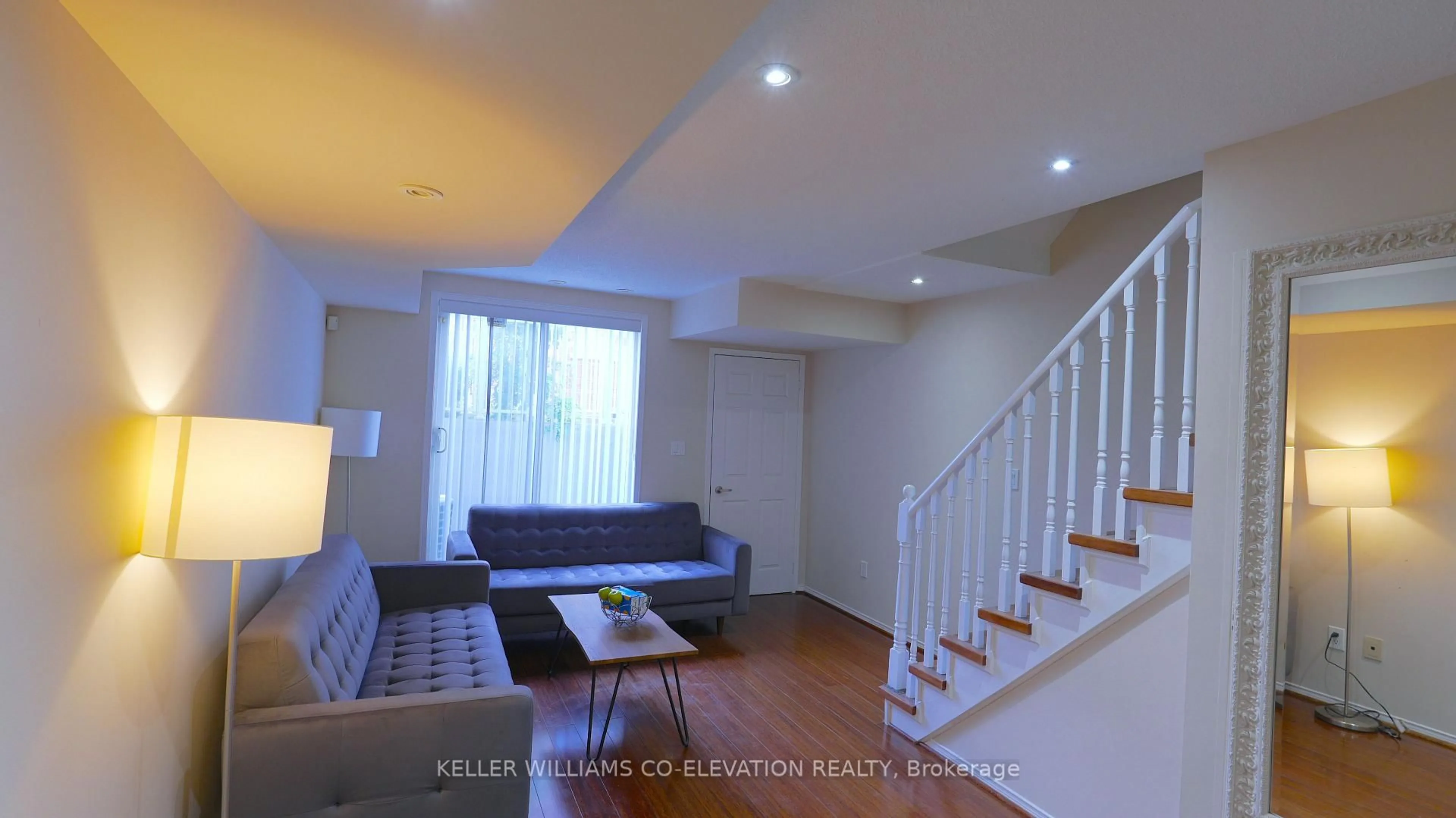 Living room with furniture, wood/laminate floor for 25 Foundry Ave #Unit 13, Toronto Ontario M6H 4K7